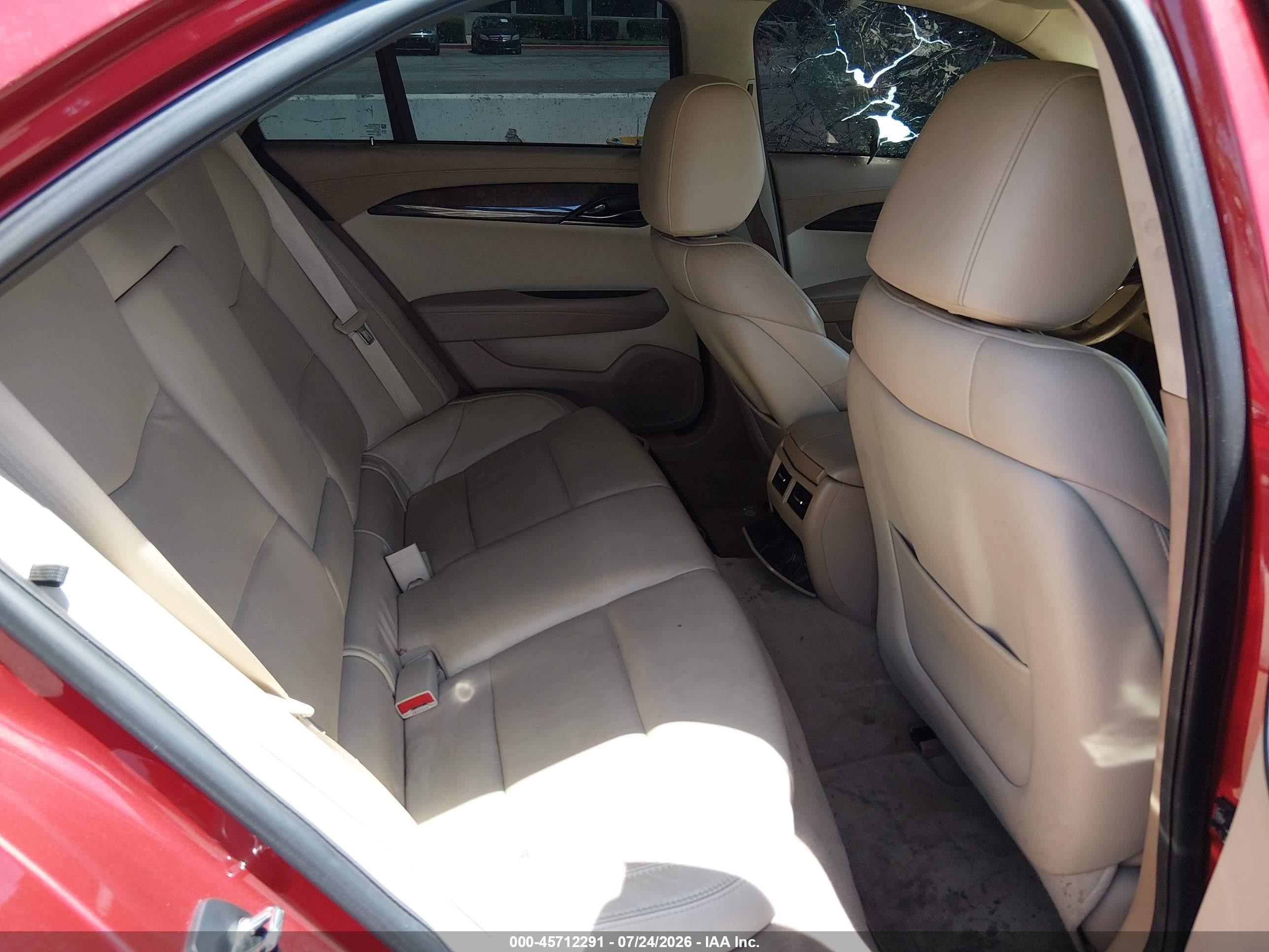 2015 Cadillac Ats Luxury Red vin: 1G6AH5RX2F0115754