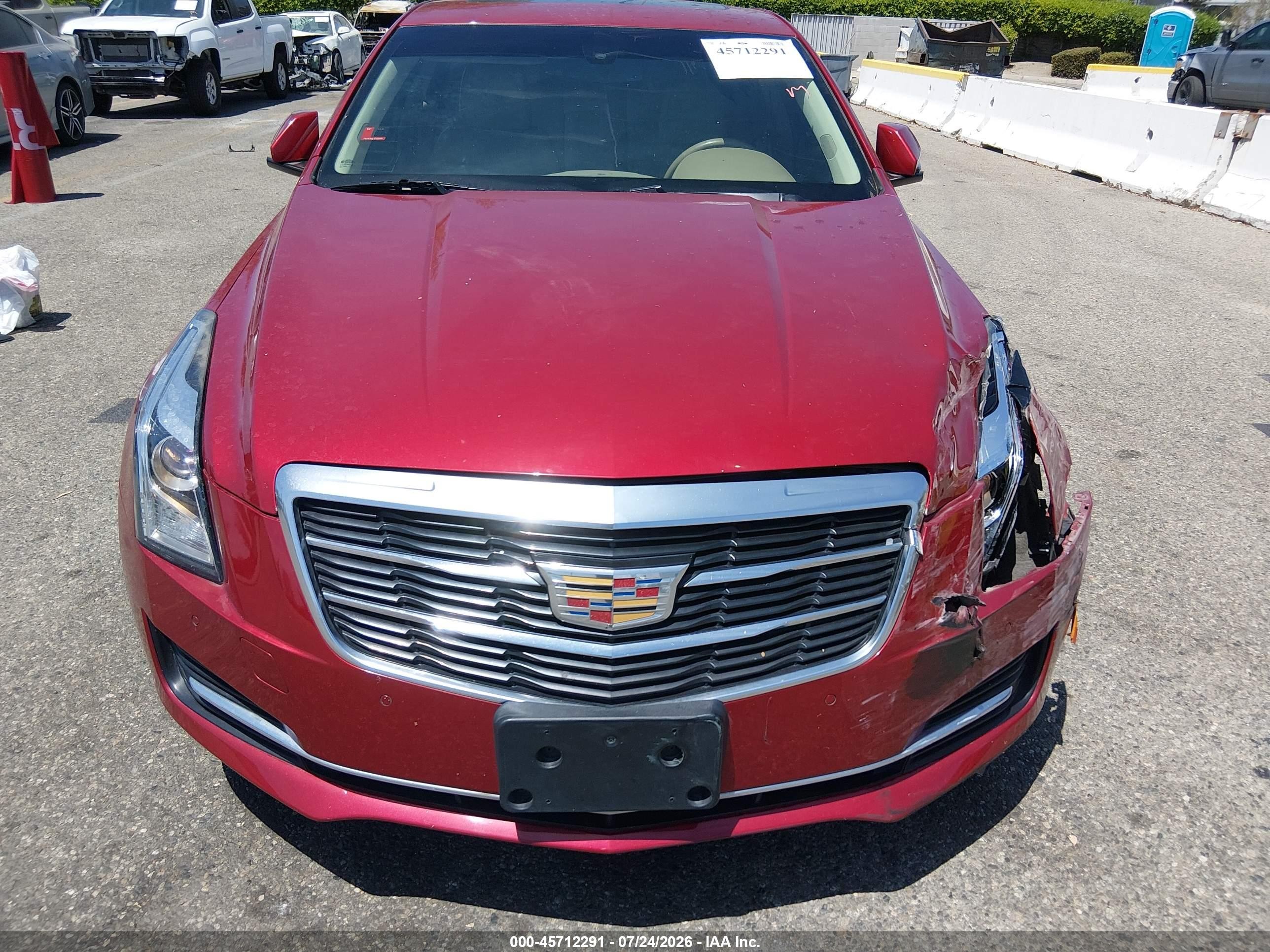 2015 Cadillac Ats Luxury Red vin: 1G6AH5RX2F0115754