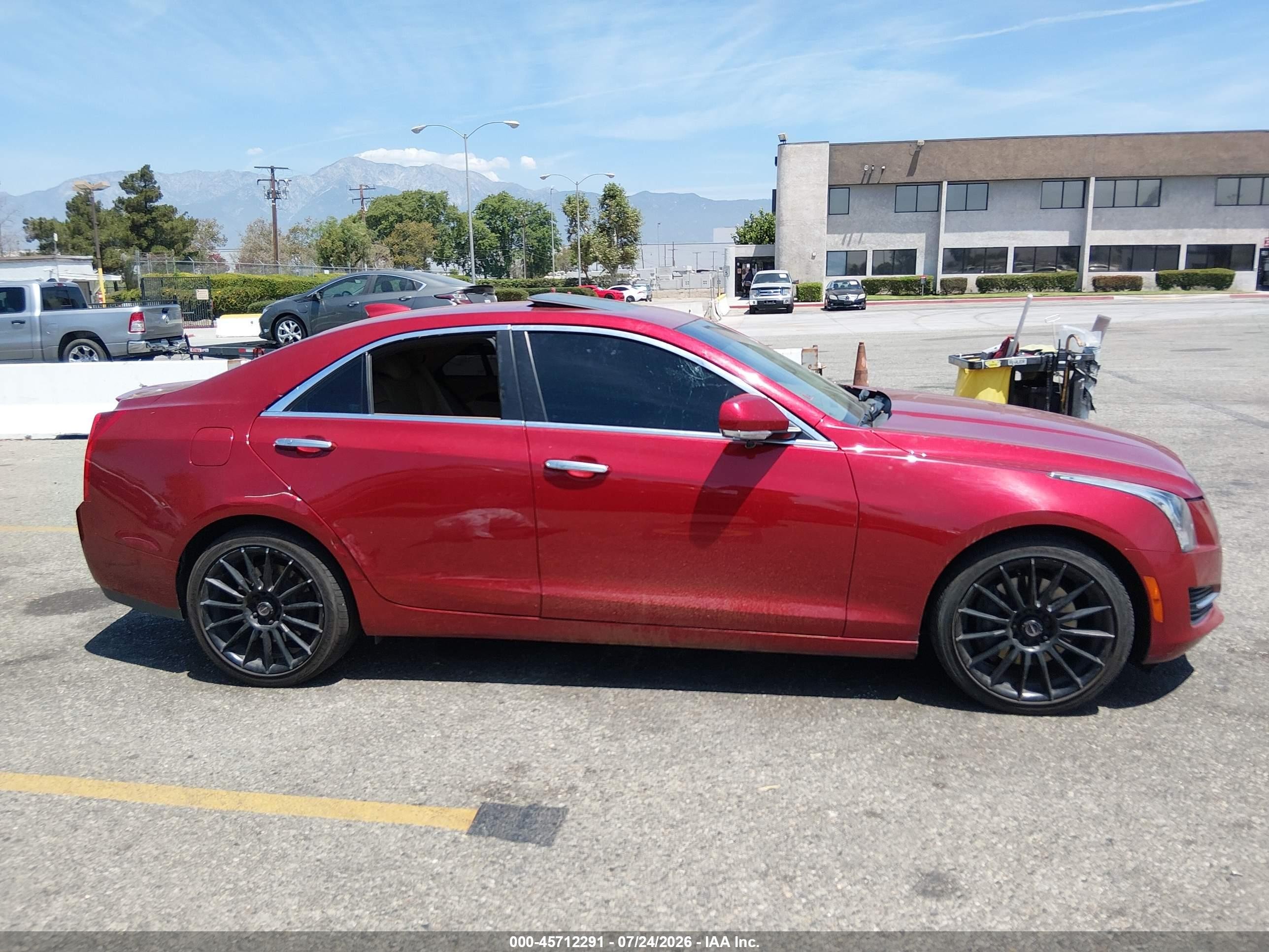 2015 Cadillac Ats Luxury Red vin: 1G6AH5RX2F0115754
