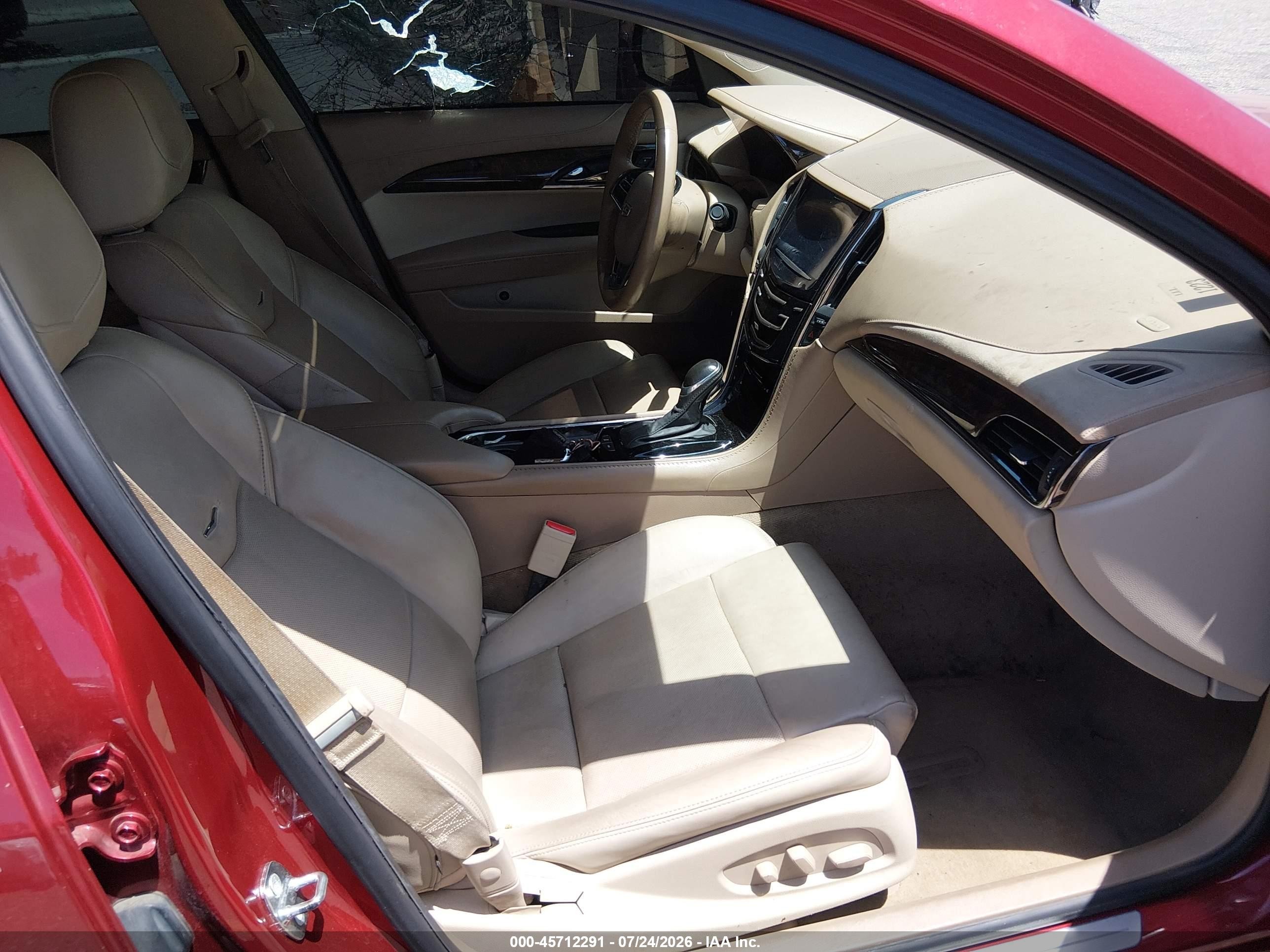 2015 Cadillac Ats Luxury Red vin: 1G6AH5RX2F0115754