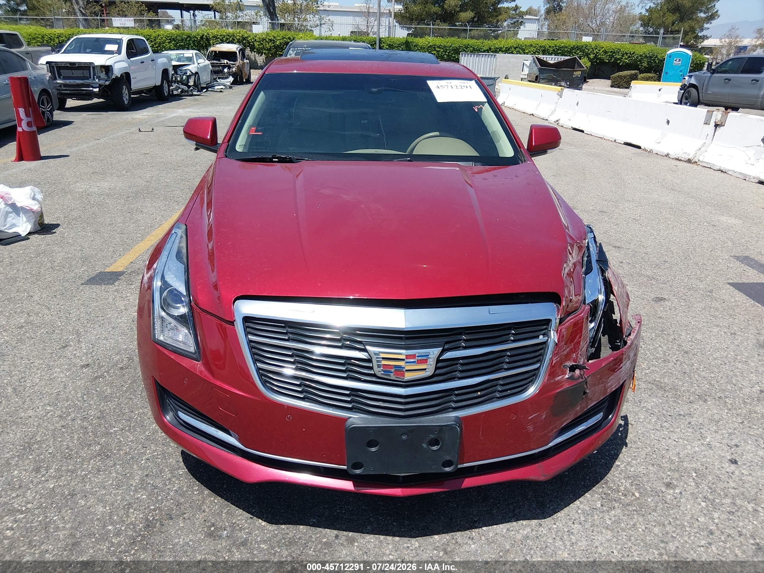 2015 Cadillac Ats Luxury Red vin: 1G6AH5RX2F0115754