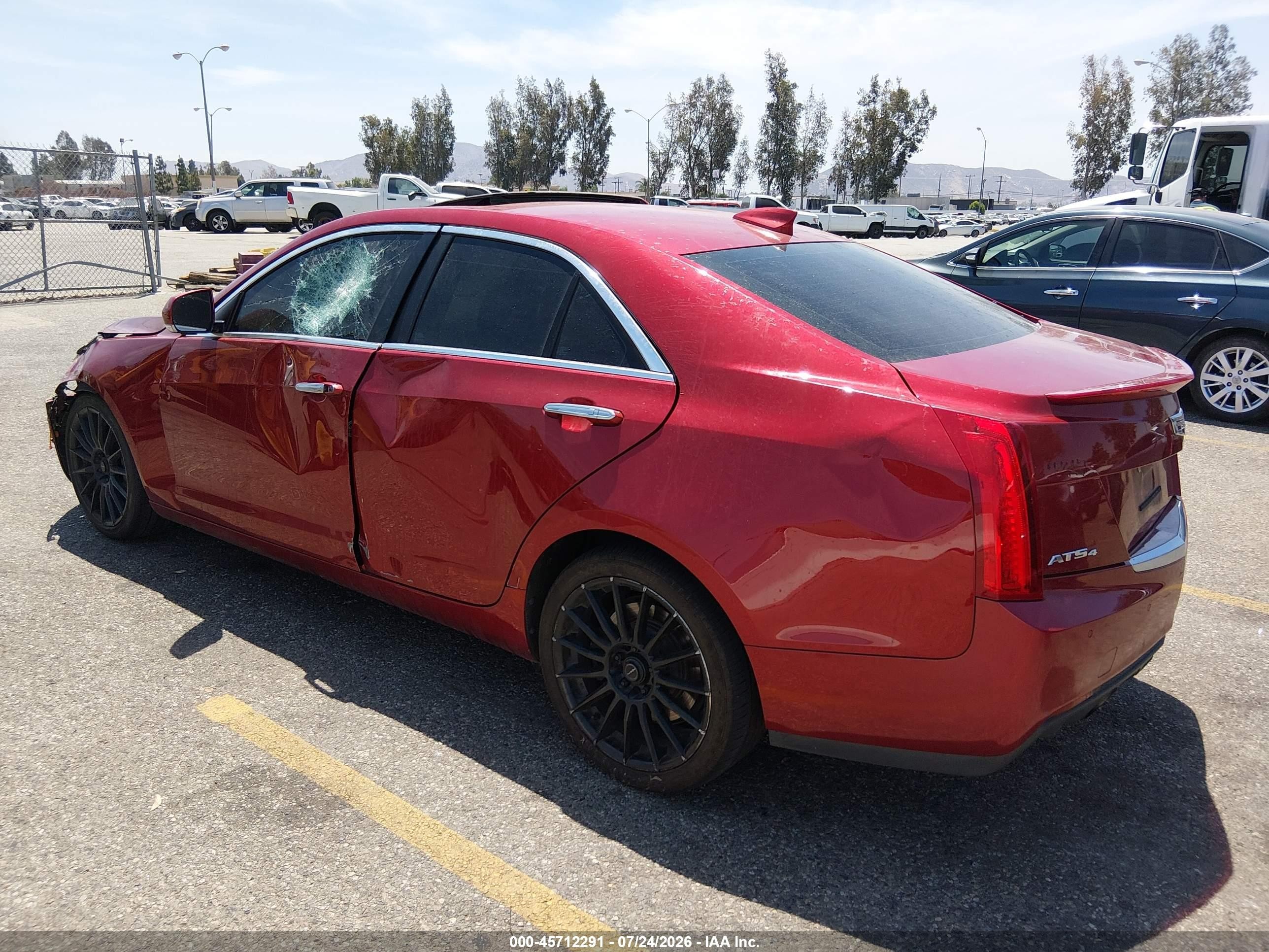 2015 Cadillac Ats Luxury Red vin: 1G6AH5RX2F0115754