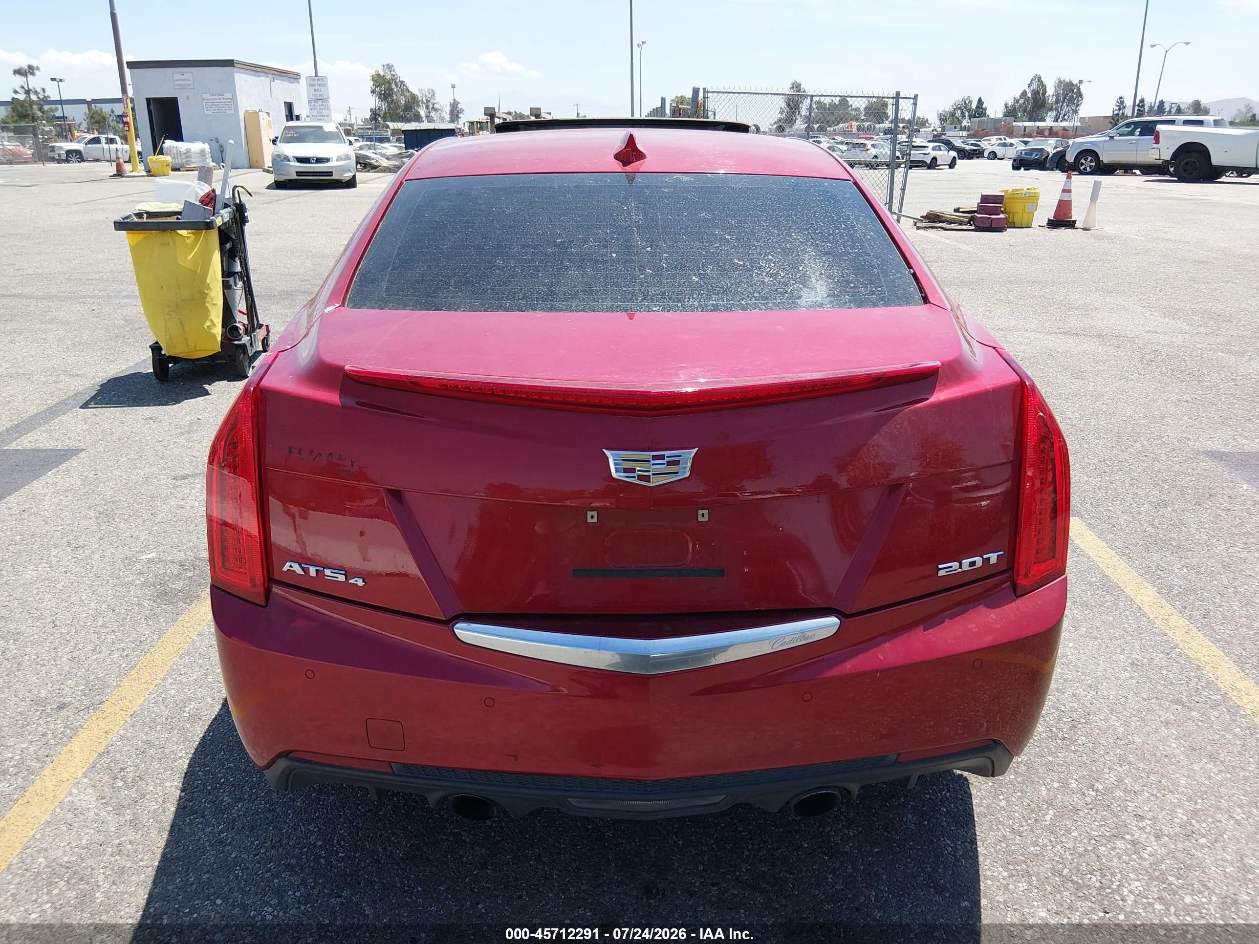 2015 Cadillac Ats Luxury Red vin: 1G6AH5RX2F0115754