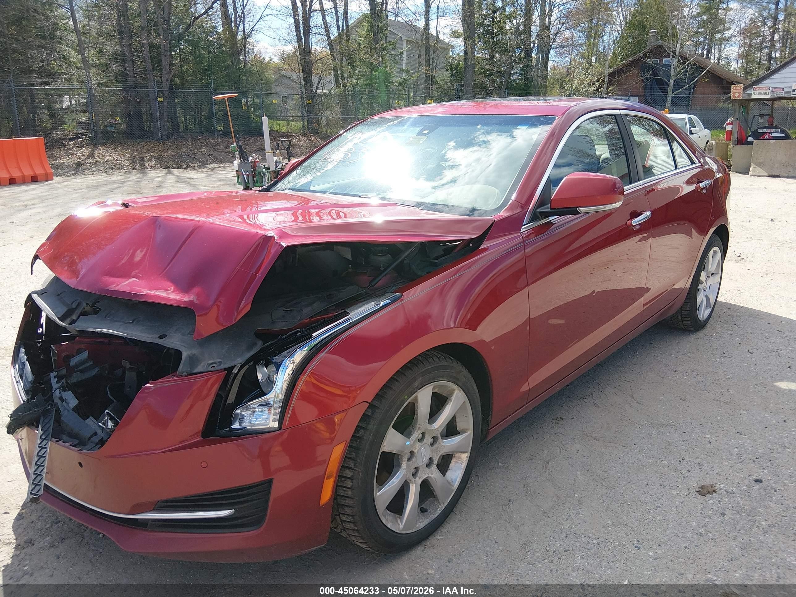 2016 Cadillac Ats Luxury Collection Red vin: 1G6AH5RX2G0120552