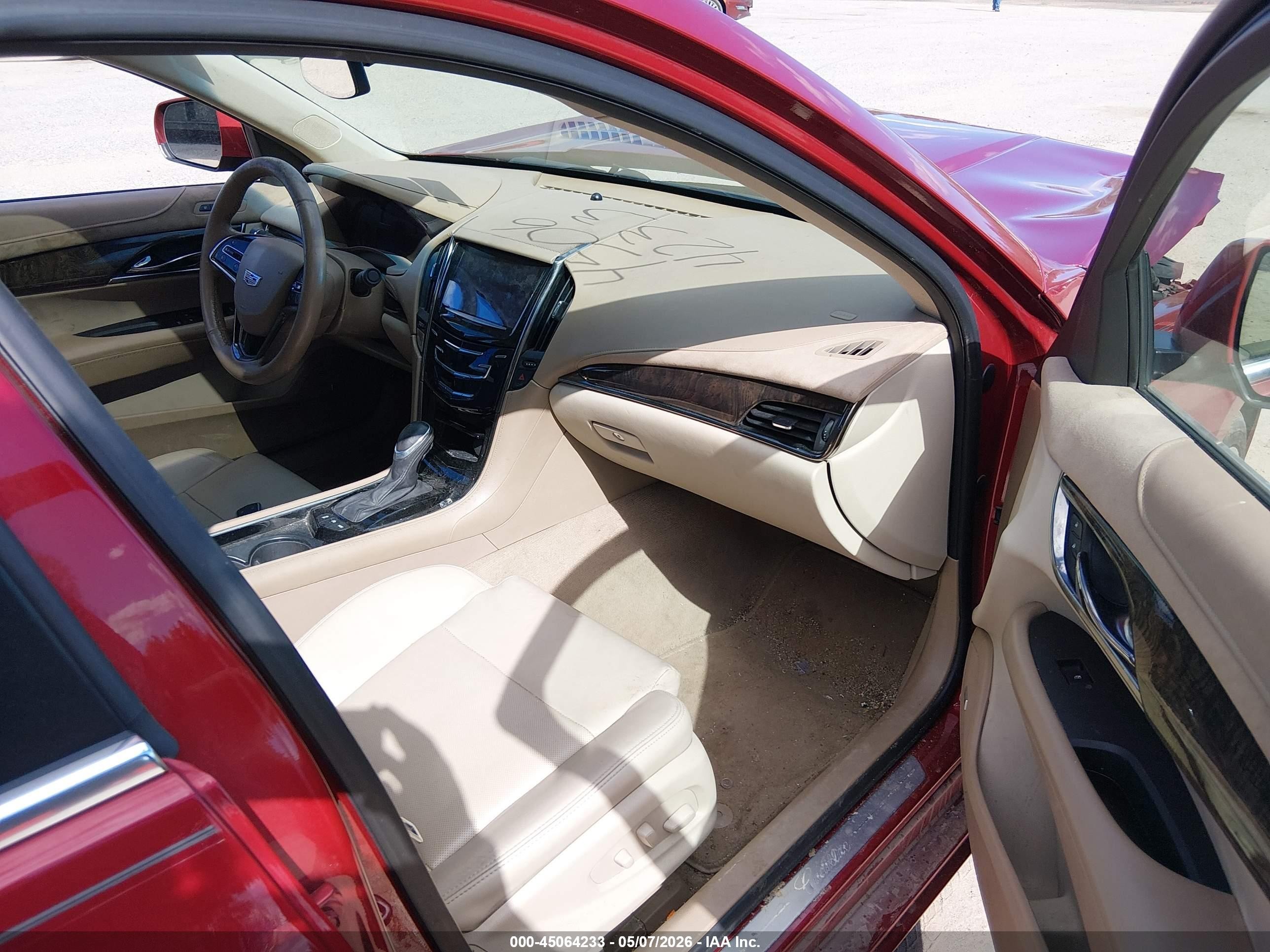2016 Cadillac Ats Luxury Collection Red vin: 1G6AH5RX2G0120552