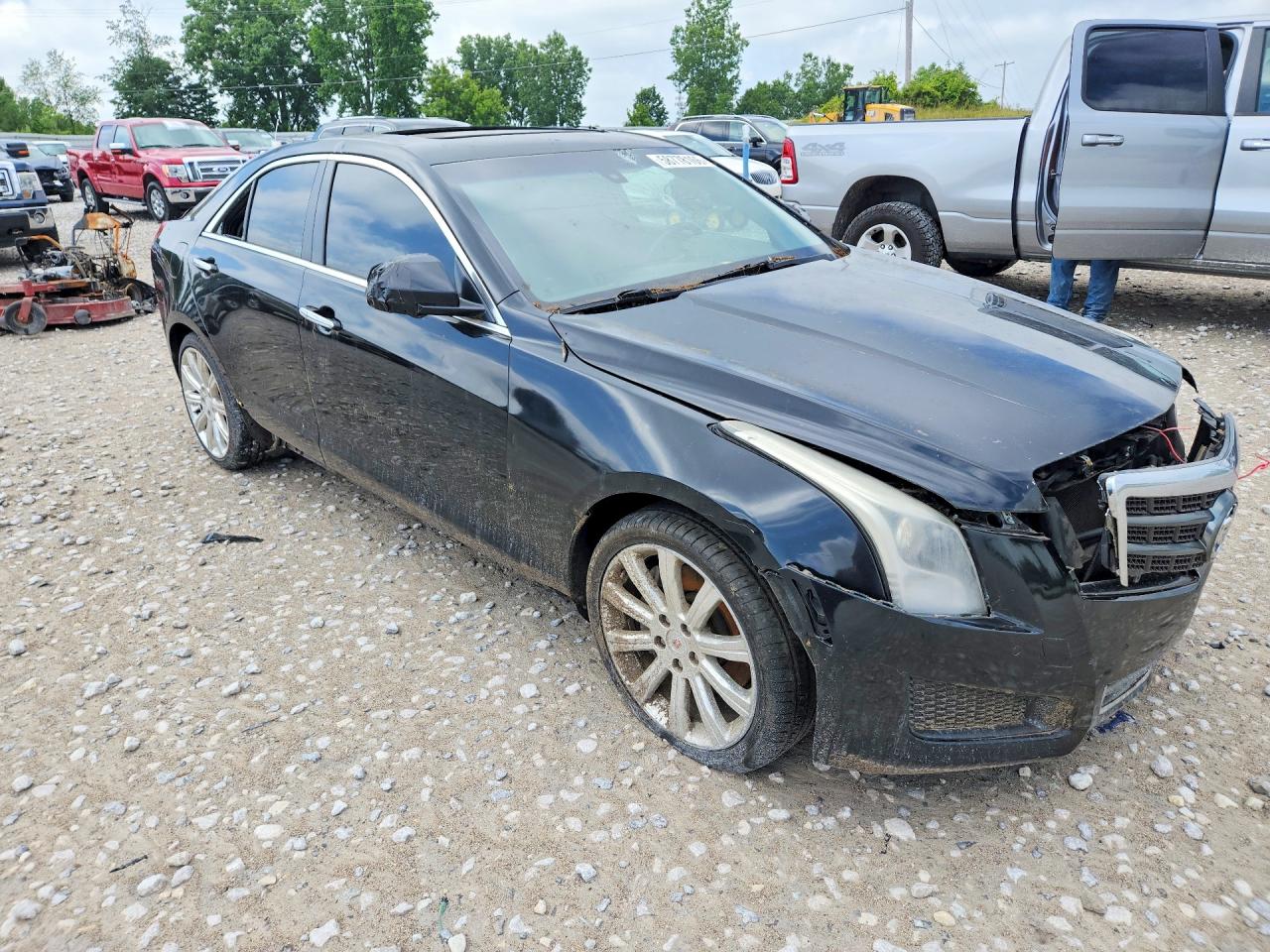 2013 Cadillac Ats Luxury Black vin: 1G6AH5RX3D0126338
