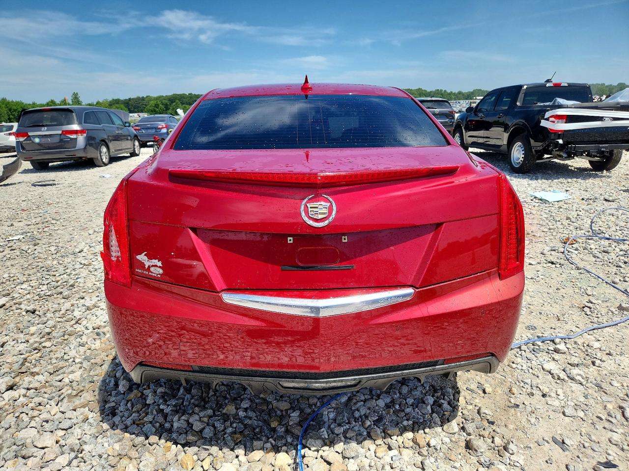 2013 Cadillac Ats Luxury Red vin: 1G6AH5RX3D0132978