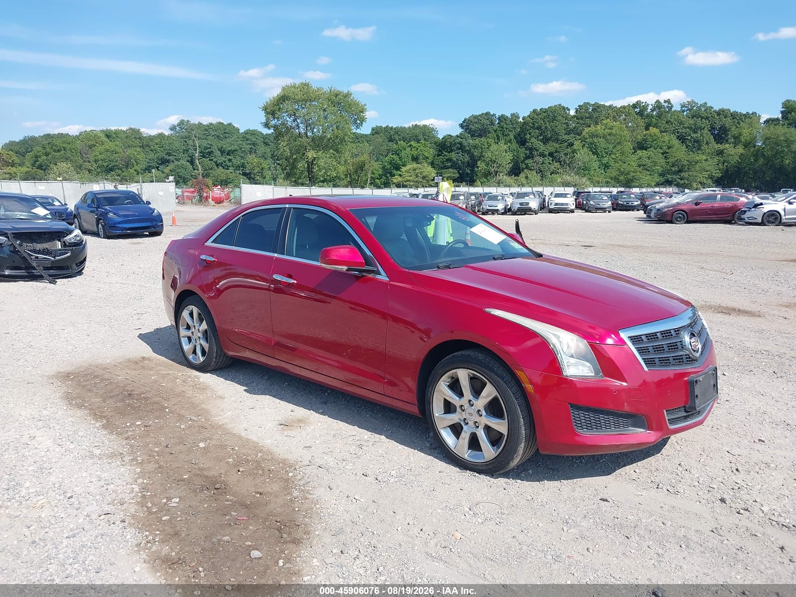 2013 Cadillac Ats Luxury Red vin: 1G6AH5RX4D0125814