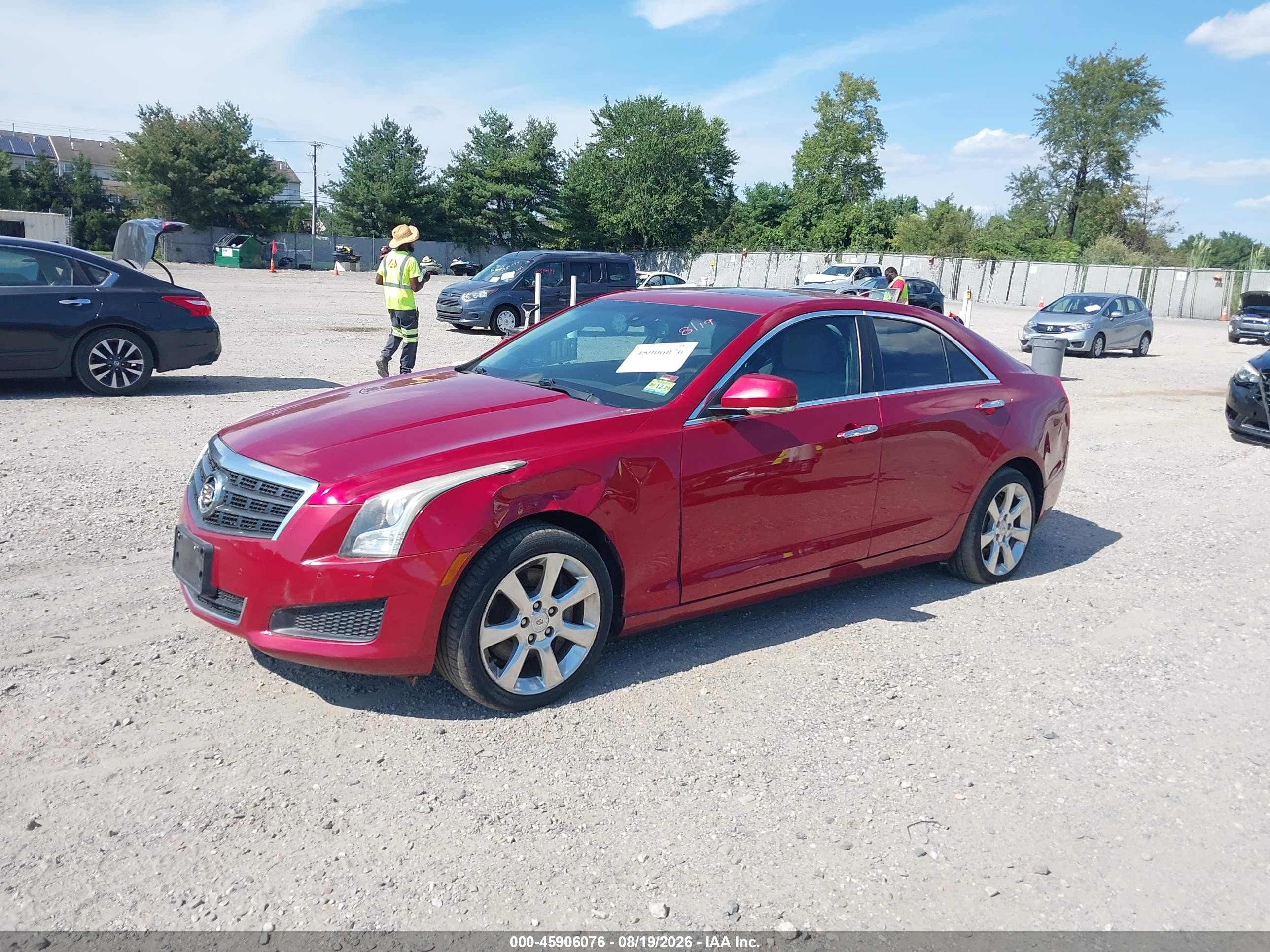 2013 Cadillac Ats Luxury Red vin: 1G6AH5RX4D0125814