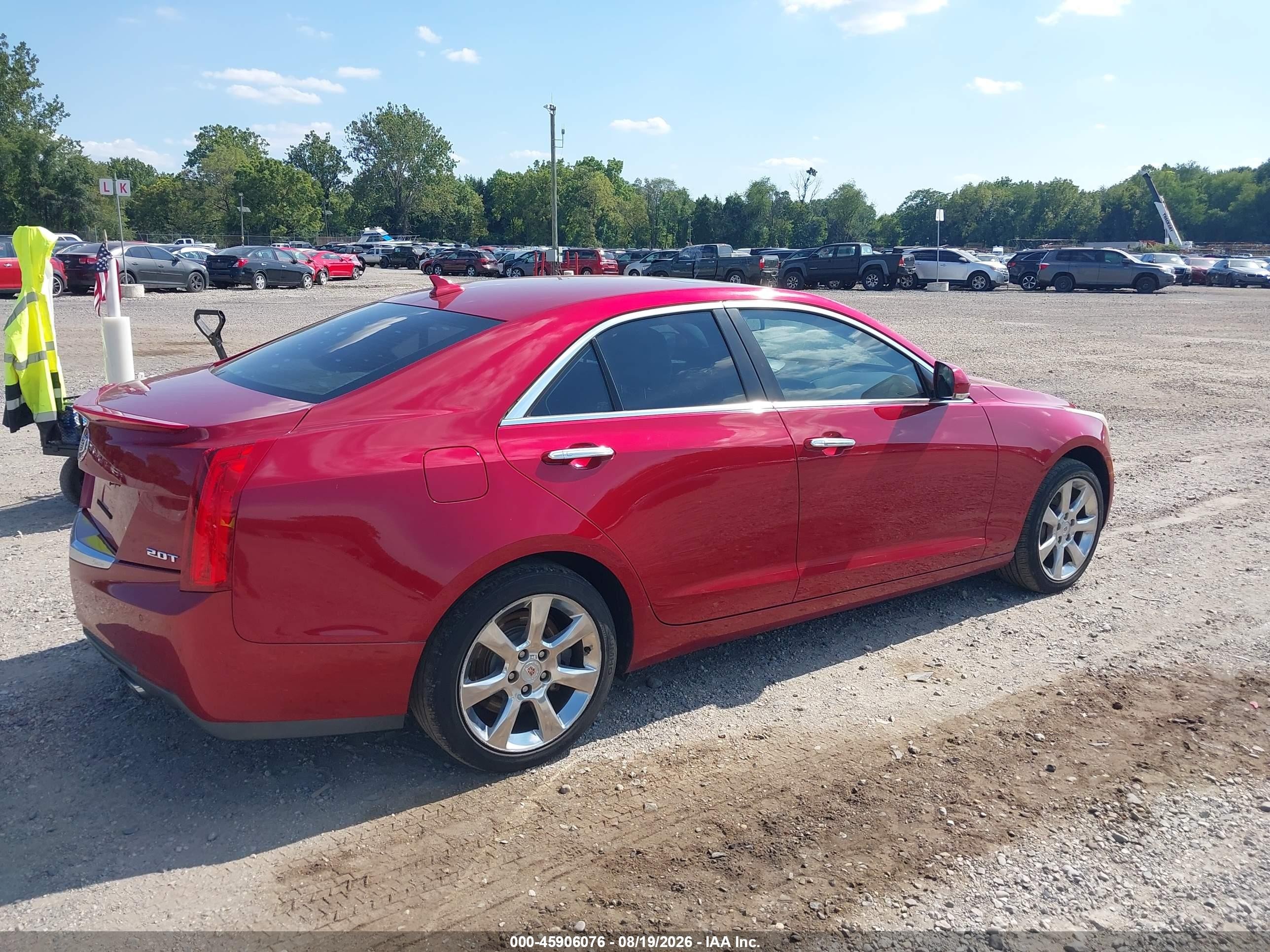 2013 Cadillac Ats Luxury Red vin: 1G6AH5RX4D0125814