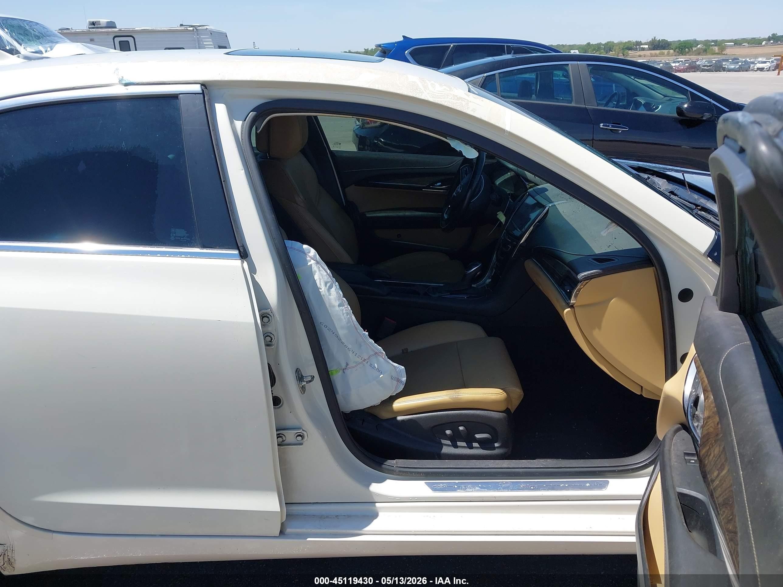 2014 Cadillac Ats Luxury White vin: 1G6AH5RX4E0101255
