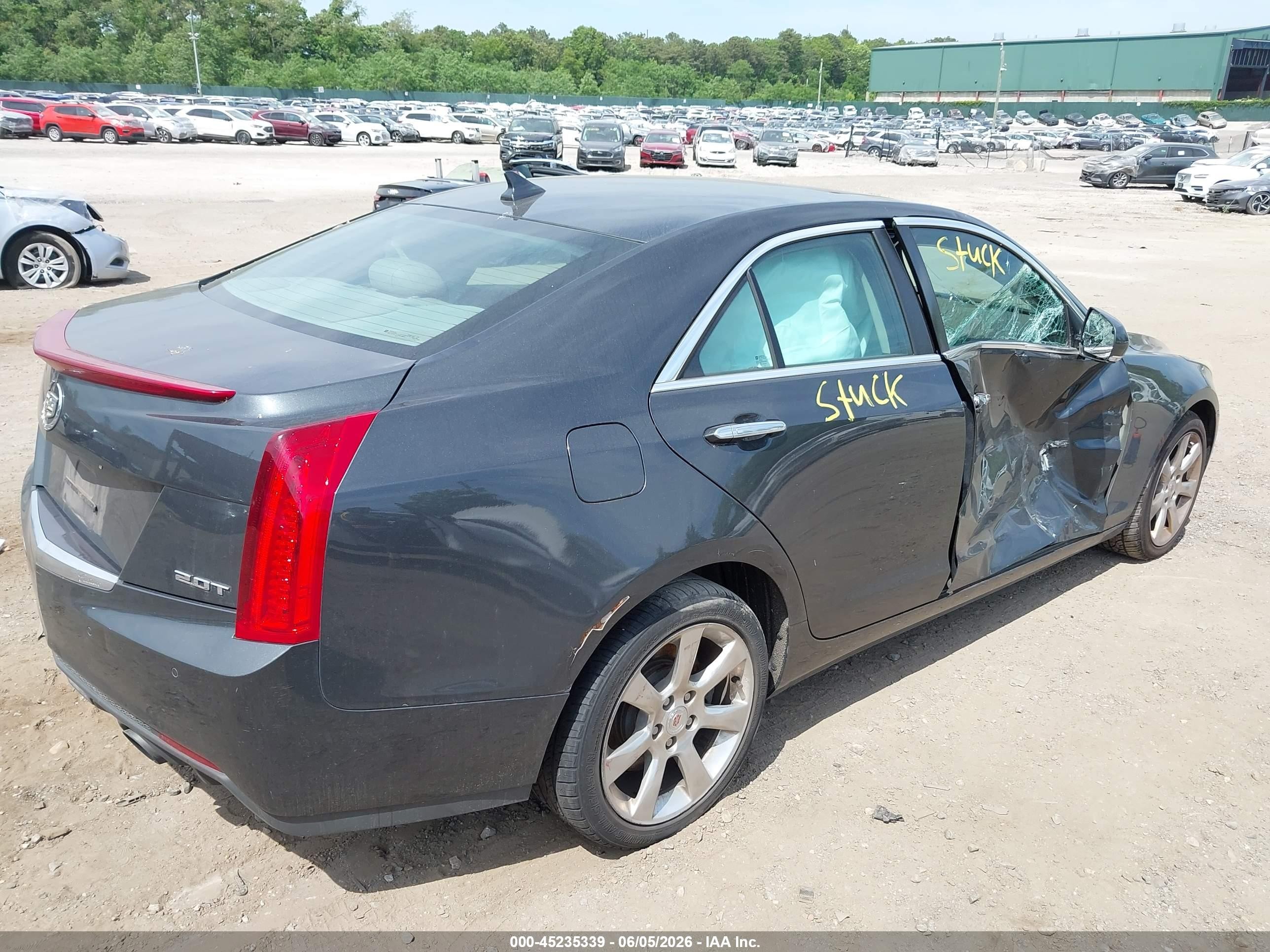 2014 Cadillac Ats Luxury Gray vin: 1G6AH5RX4E0107136