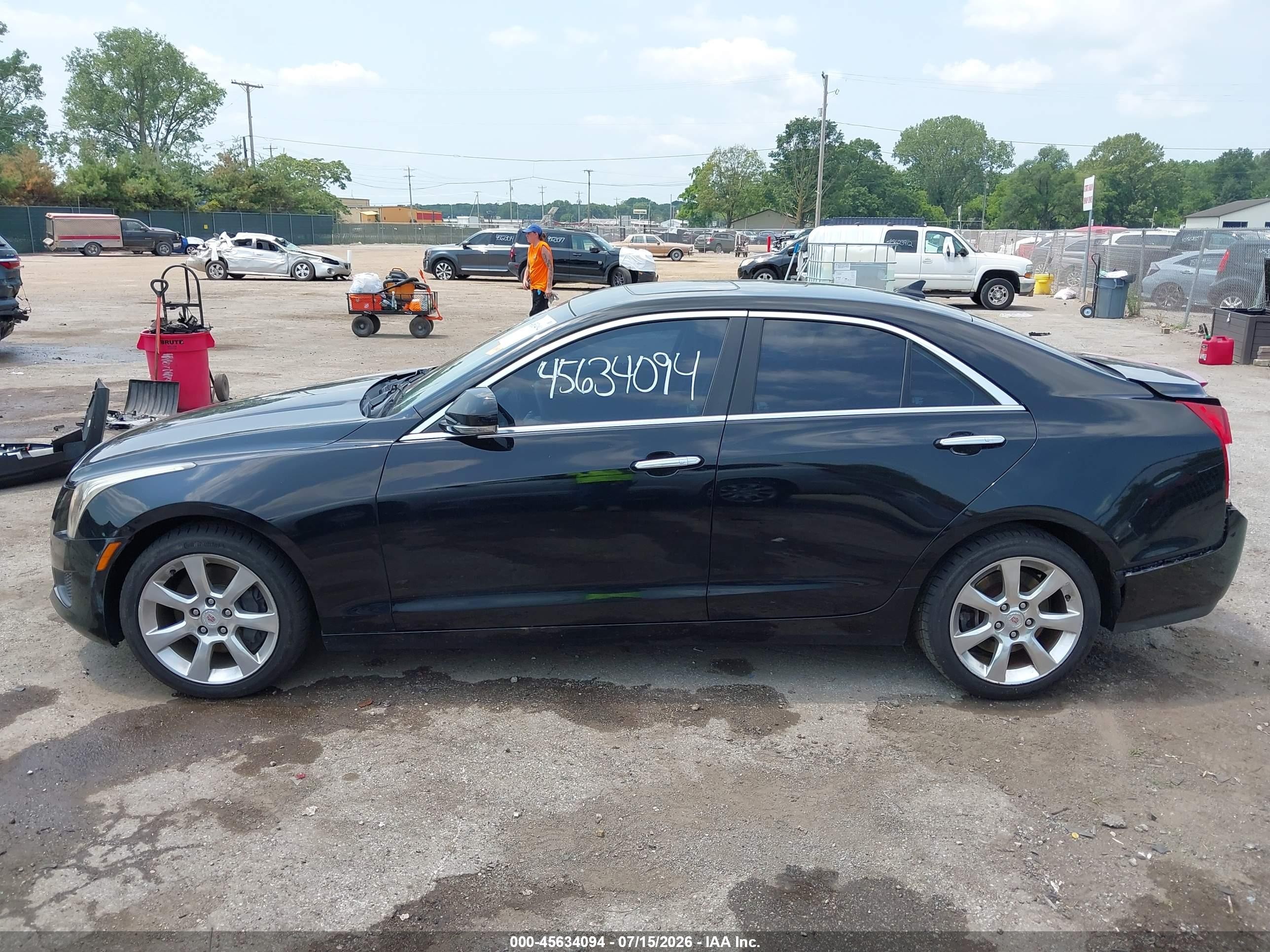 2014 Cadillac Ats Luxury Black vin: 1G6AH5RX4E0109064