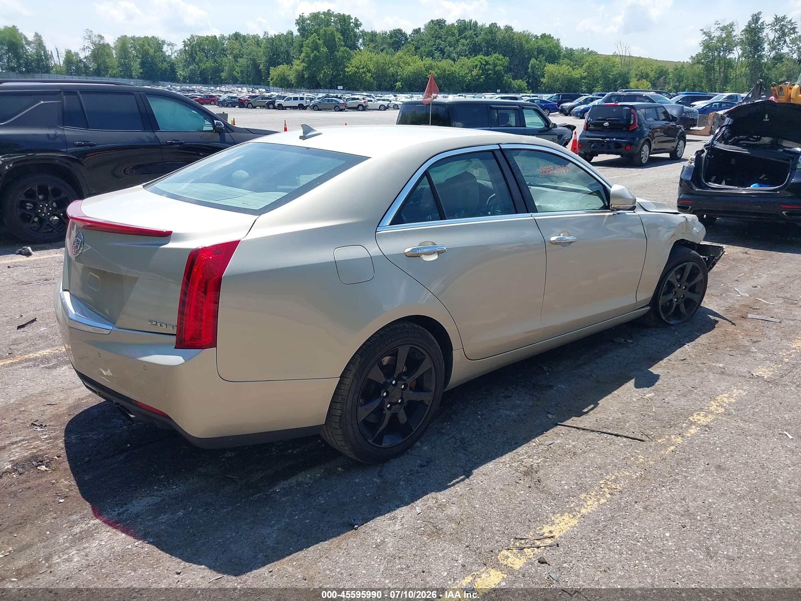 2014 Cadillac Ats Luxury Beige vin: 1G6AH5RX4E0113535