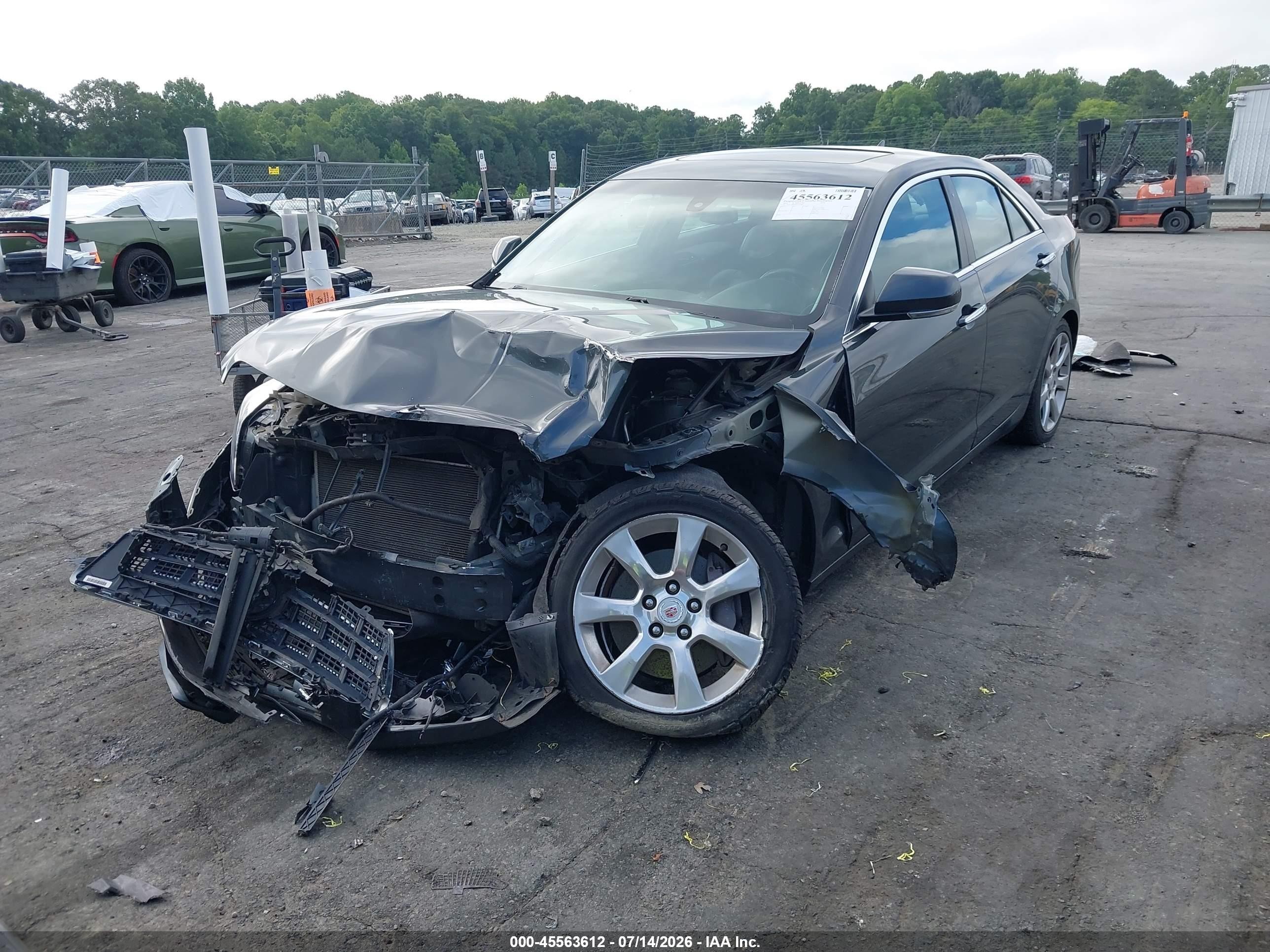 2014 Cadillac Ats Luxury Silver vin: 1G6AH5RX4E0115897