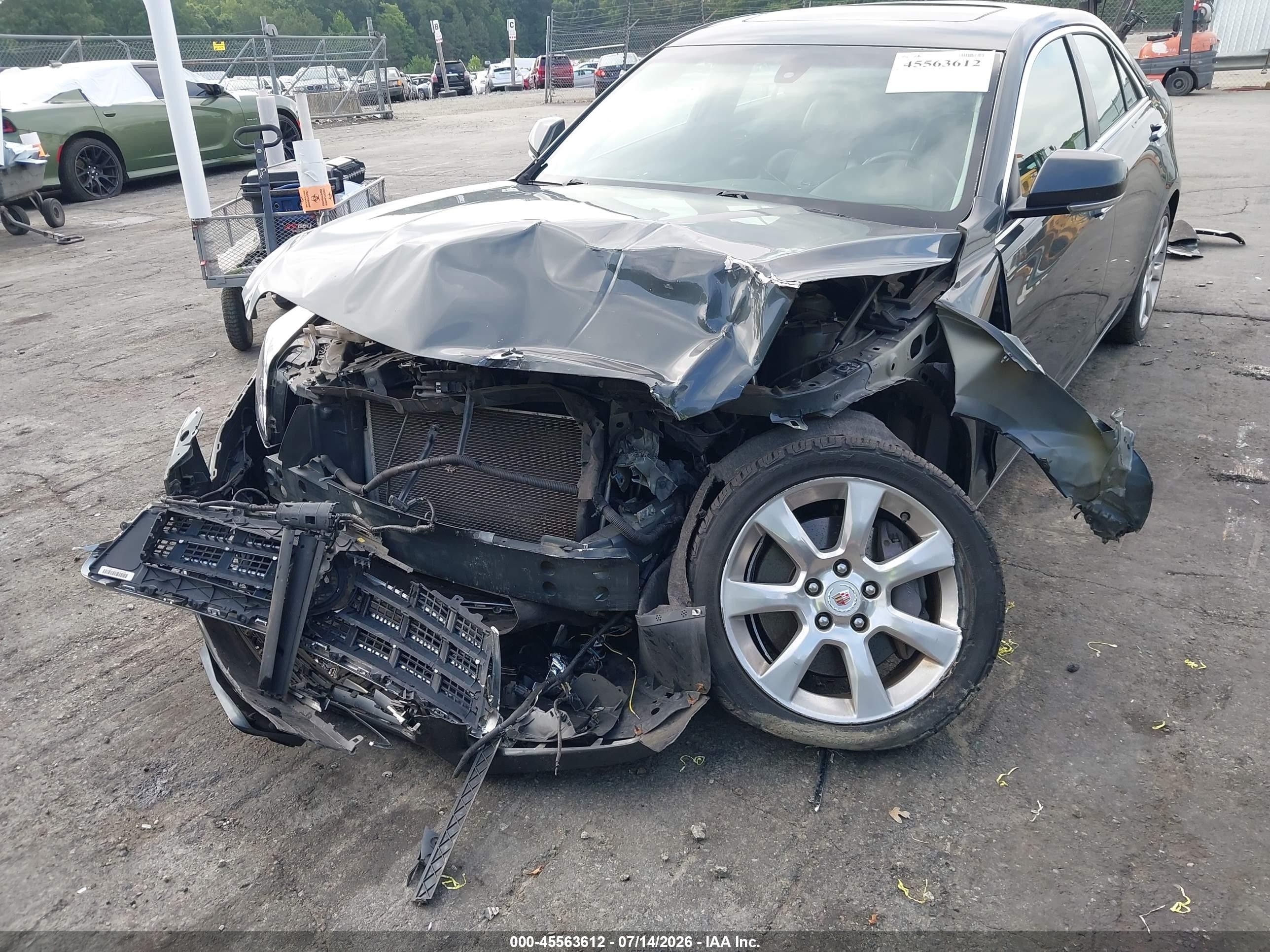 2014 Cadillac Ats Luxury Silver vin: 1G6AH5RX4E0115897