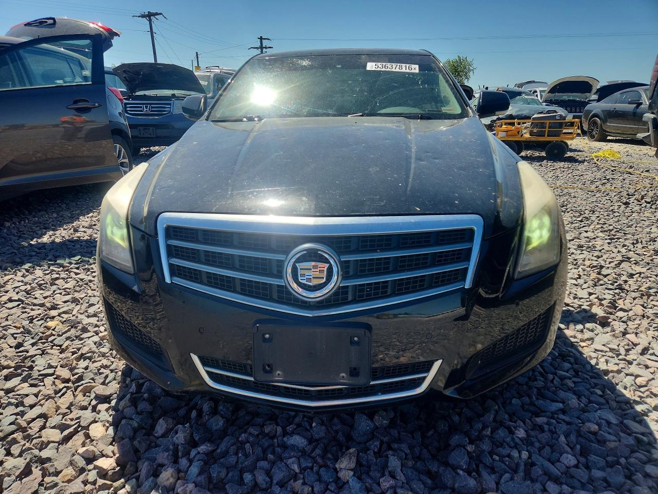2014 Cadillac Ats Black vin: 1G6AH5RX4E0196058