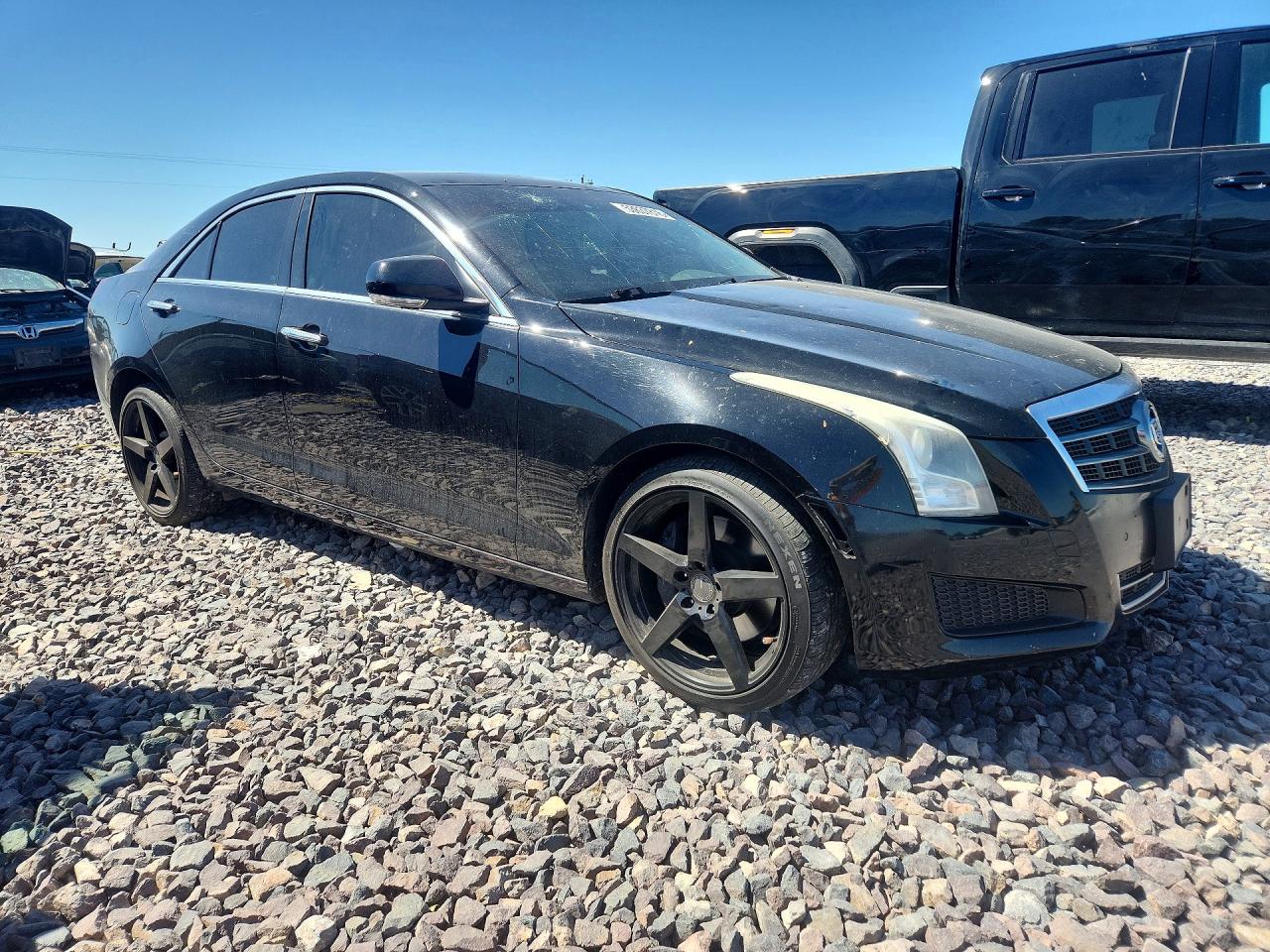 2014 Cadillac Ats Black vin: 1G6AH5RX4E0196058