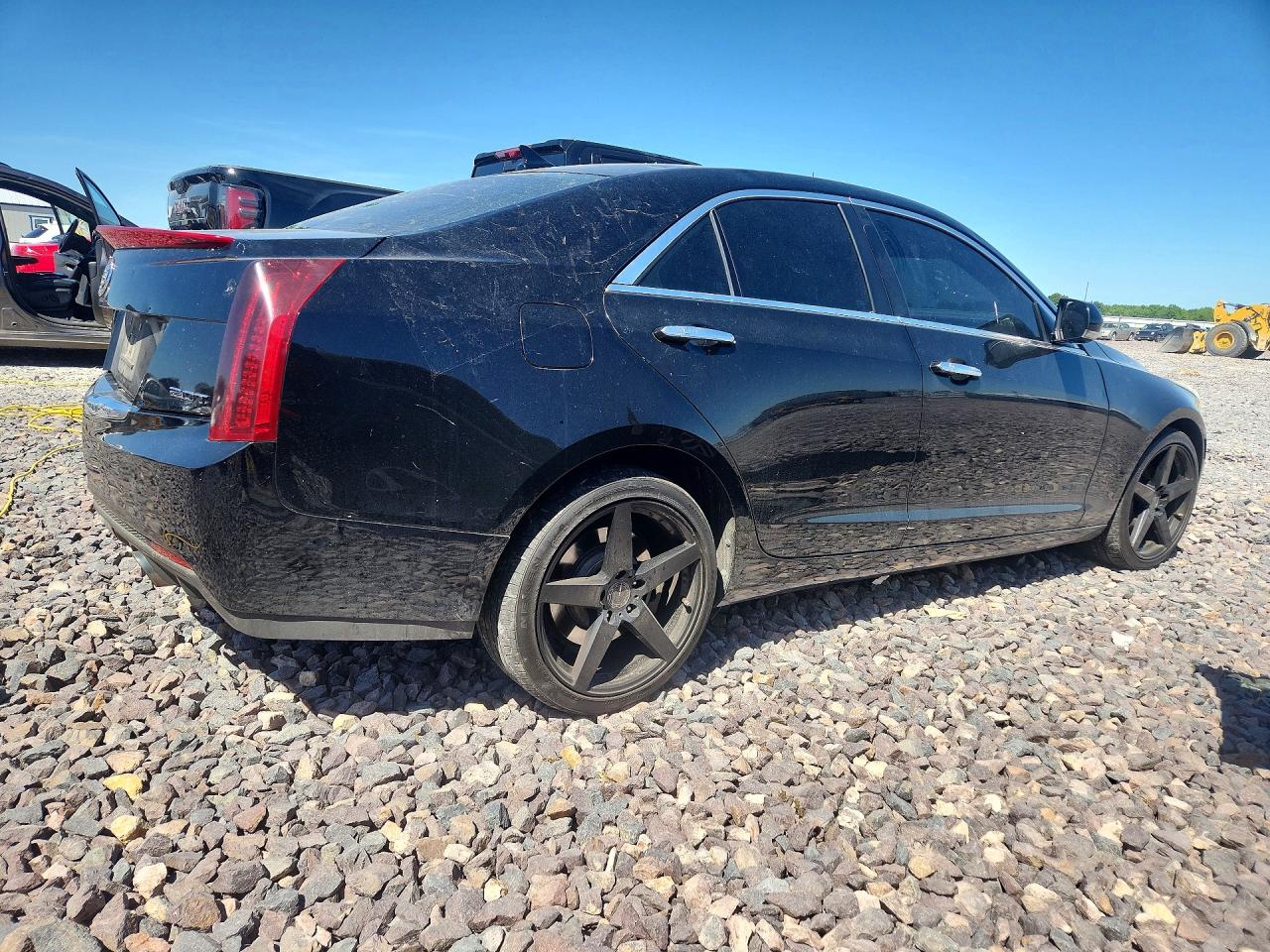 2014 Cadillac Ats Black vin: 1G6AH5RX4E0196058