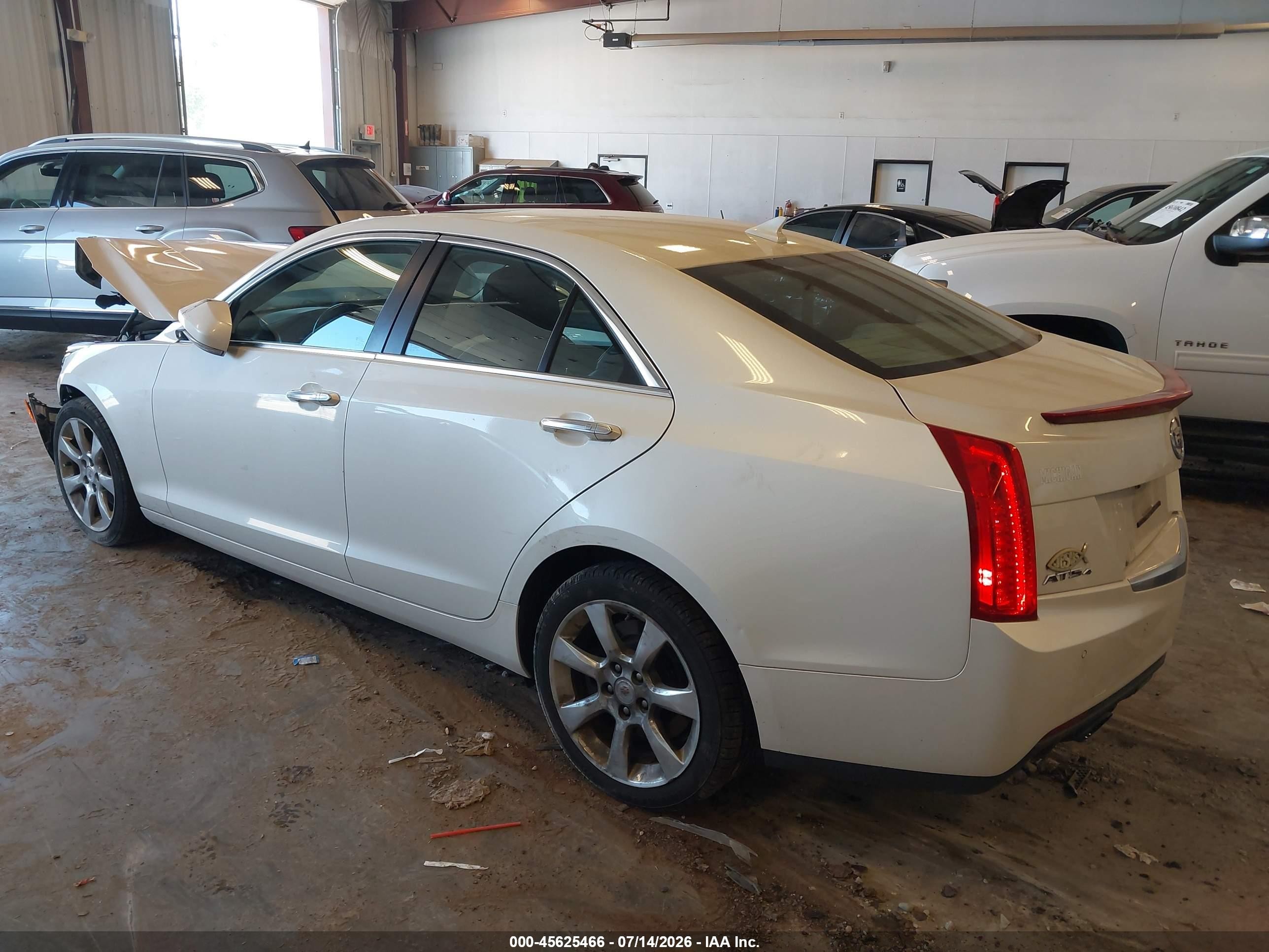 2014 Cadillac Ats Luxury White vin: 1G6AH5RX5E0104262