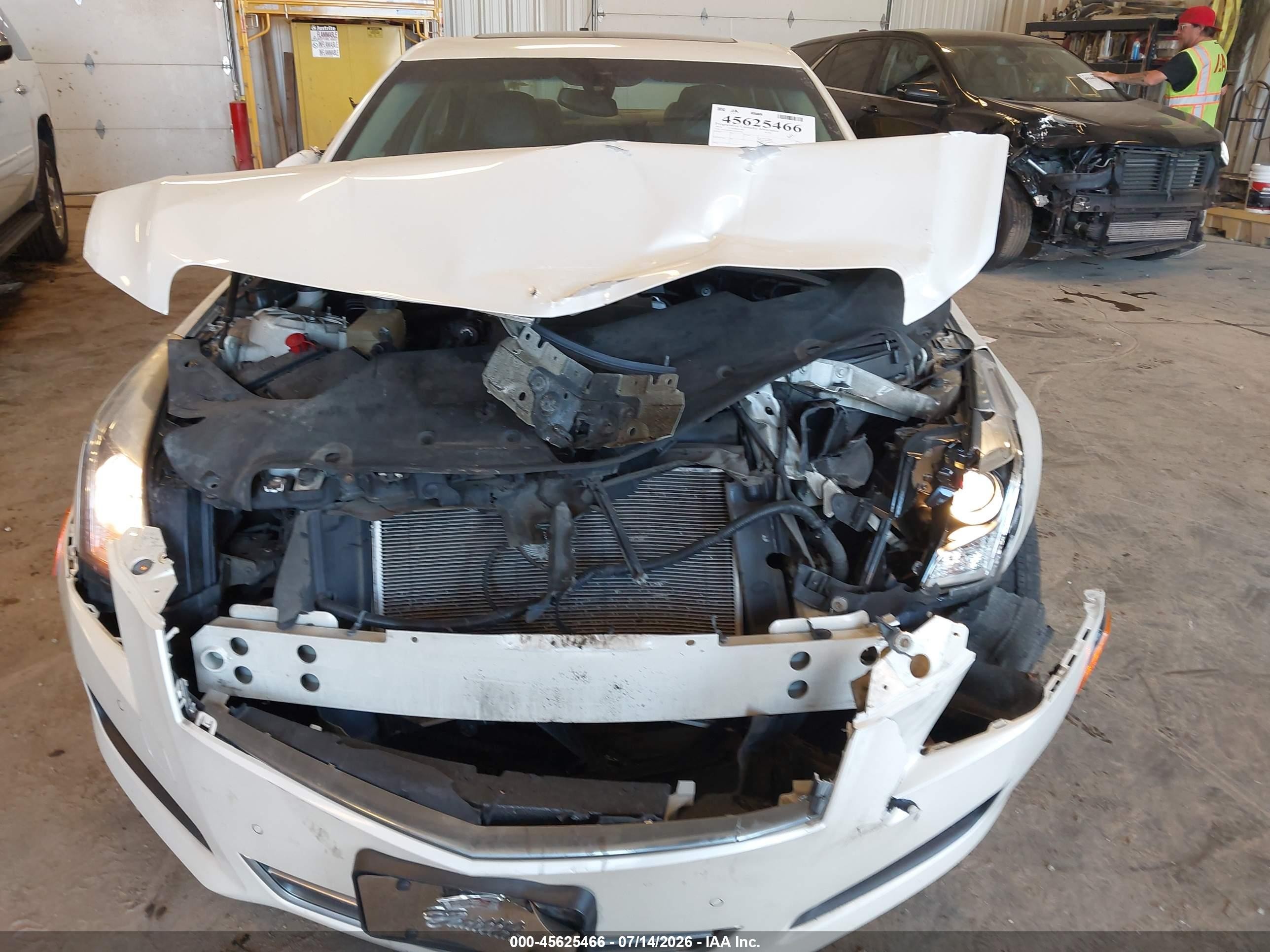 2014 Cadillac Ats Luxury White vin: 1G6AH5RX5E0104262