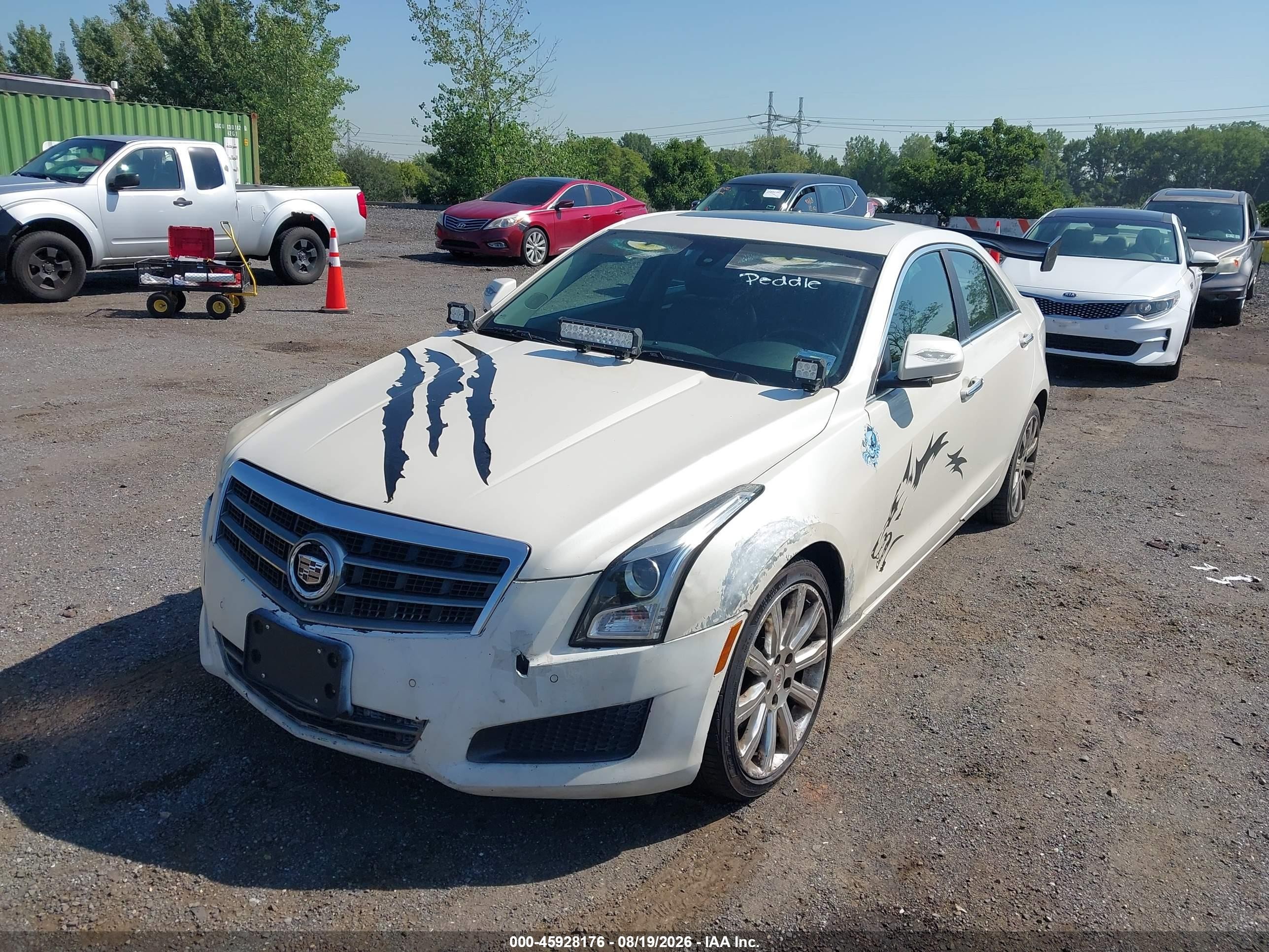 2014 Cadillac Ats Luxury White vin: 1G6AH5RX5E0111230