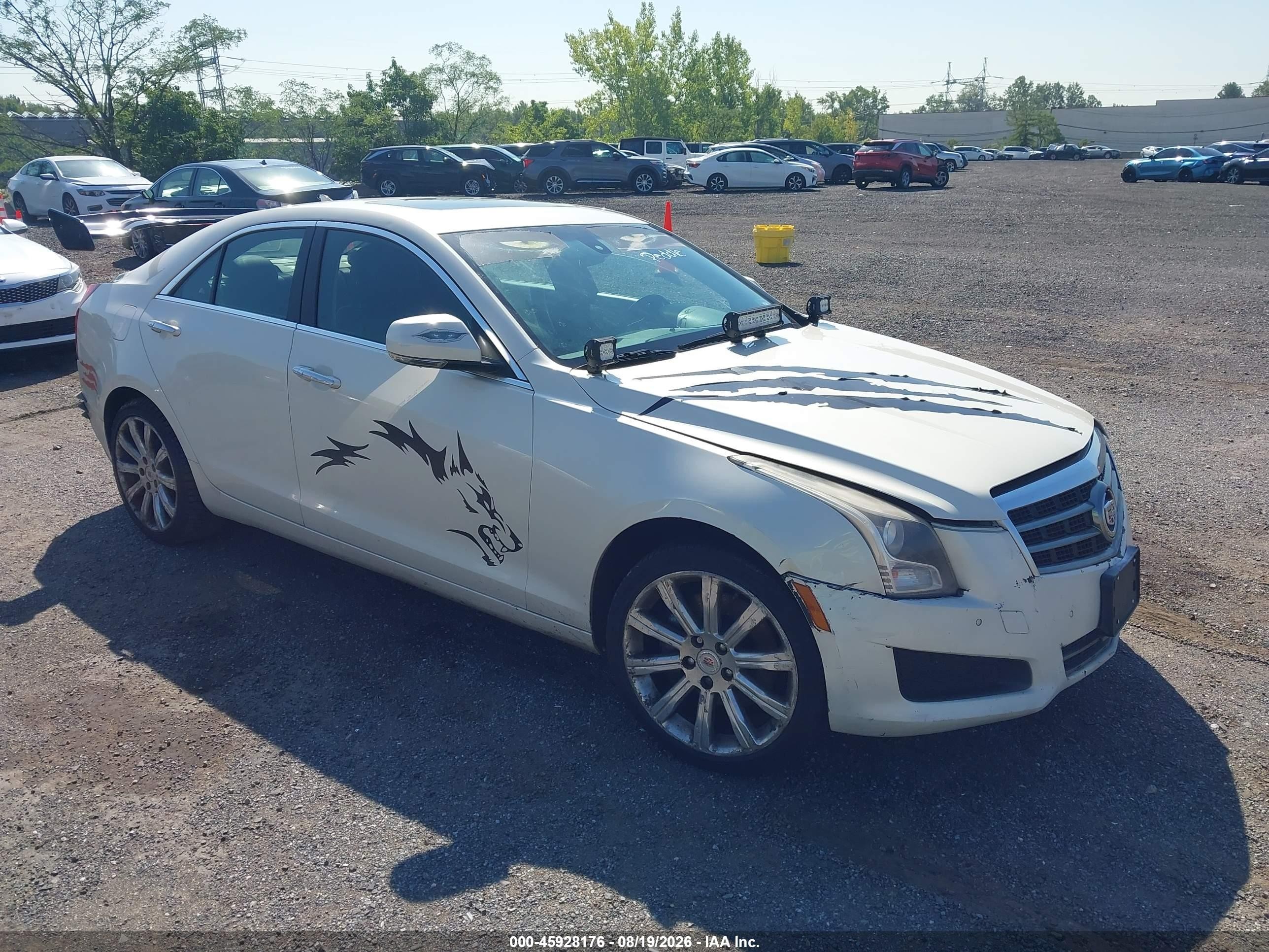 2014 Cadillac Ats Luxury White vin: 1G6AH5RX5E0111230