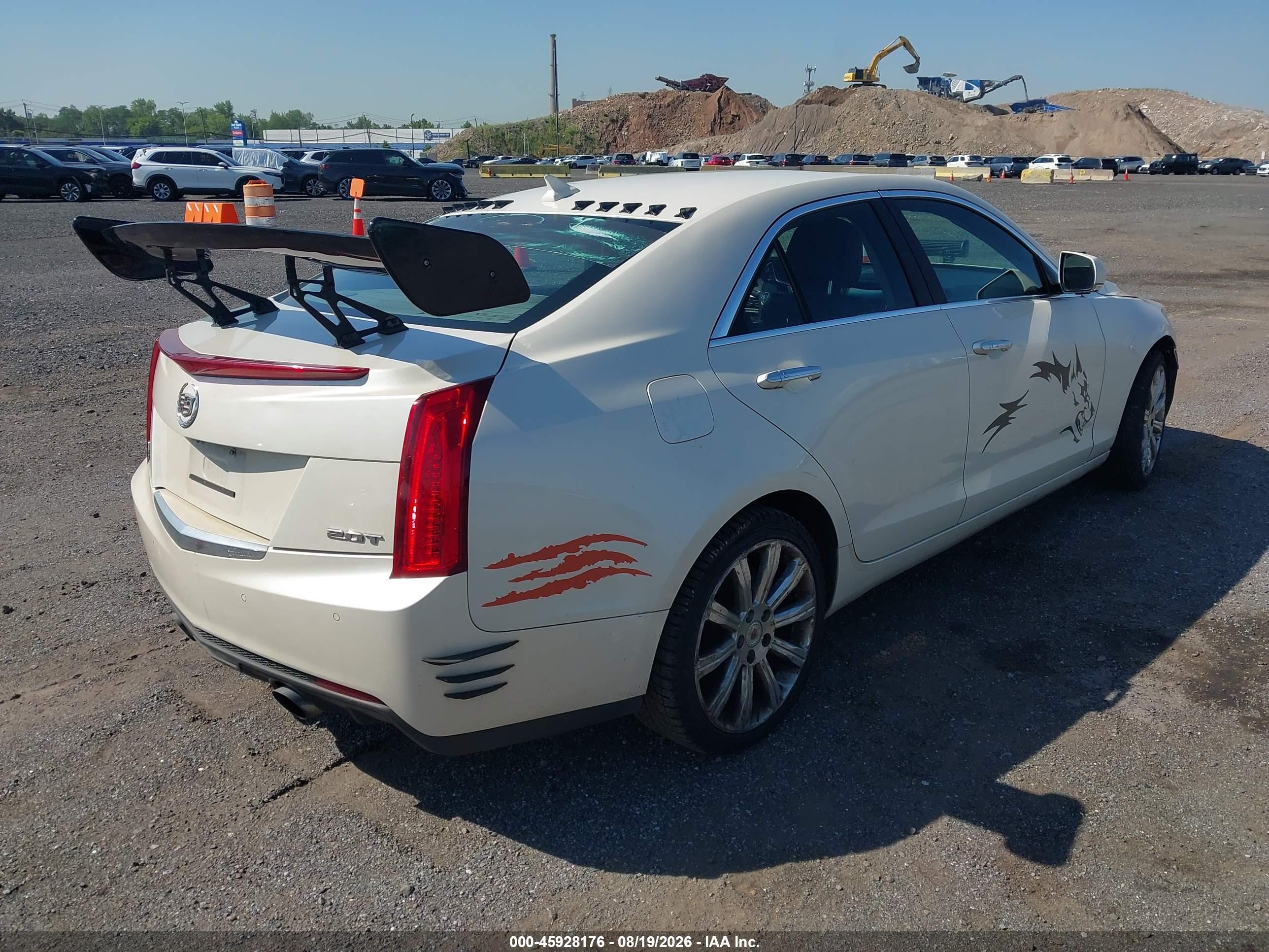 2014 Cadillac Ats Luxury White vin: 1G6AH5RX5E0111230