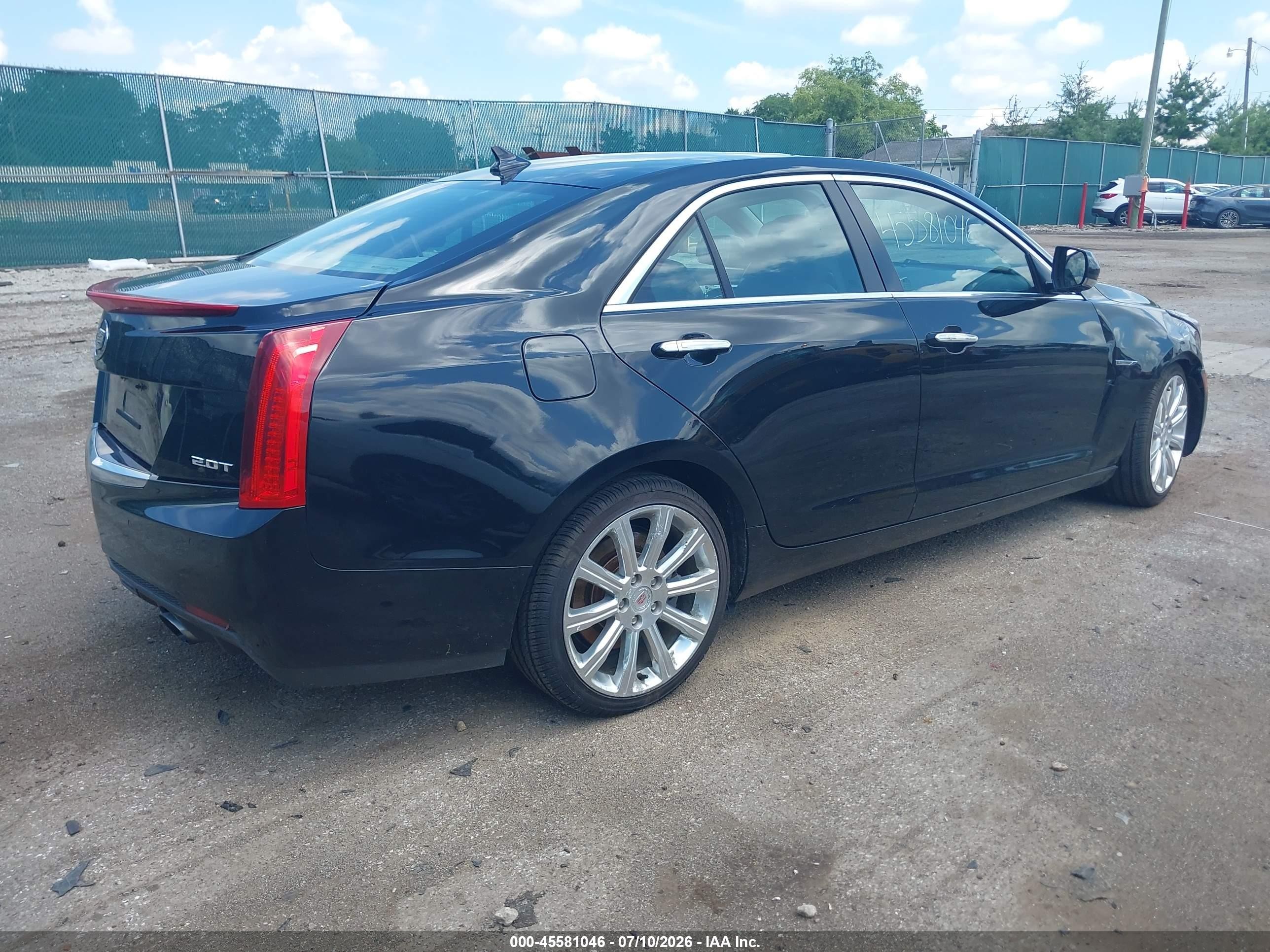 2014 Cadillac Ats Luxury Black vin: 1G6AH5RX5E0187319