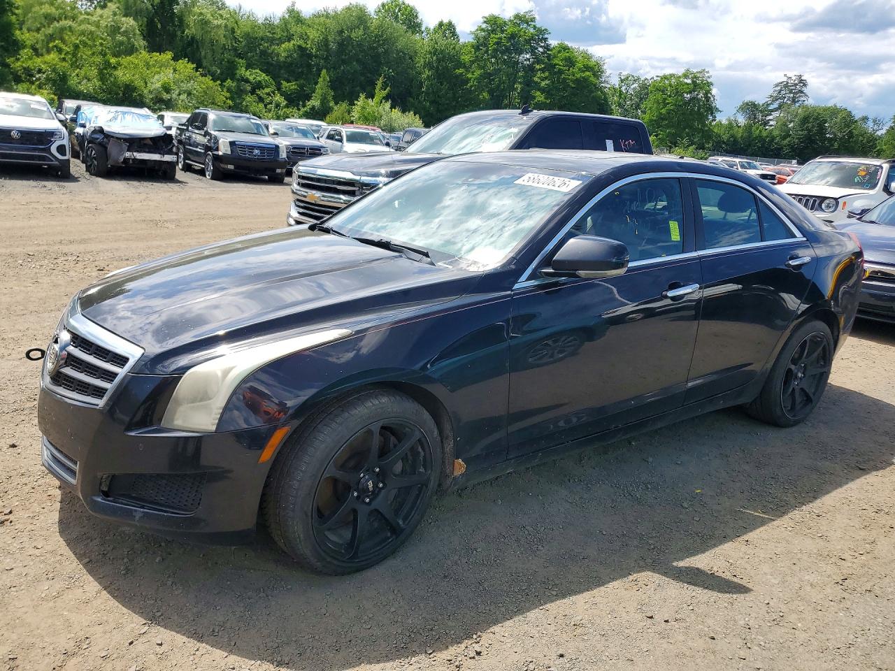 2014 Cadillac Ats Luxury Black vin: 1G6AH5RX6E0113438