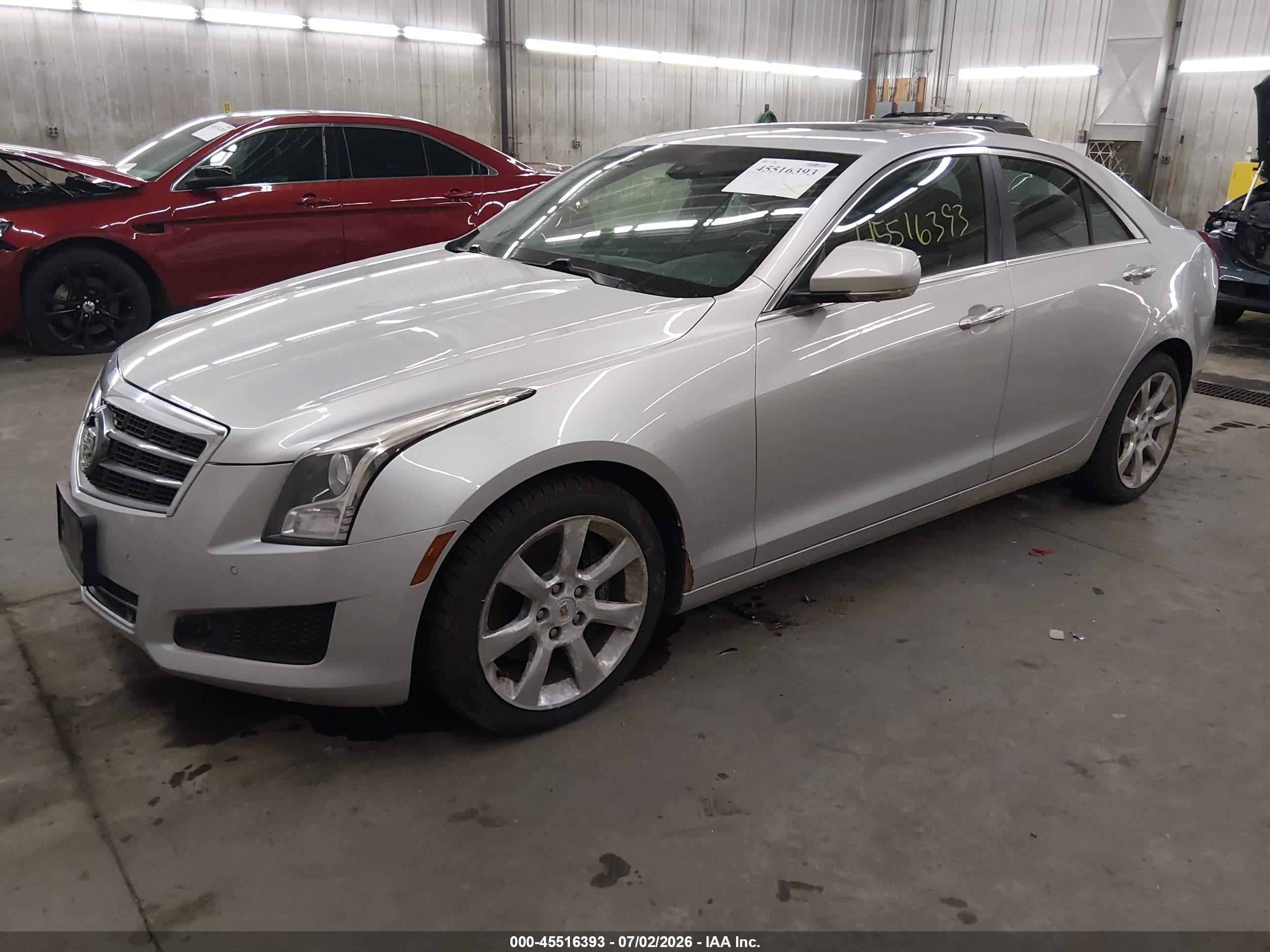 2014 Cadillac Ats Luxury Серебряный vin: 1G6AH5RX6E0146648
