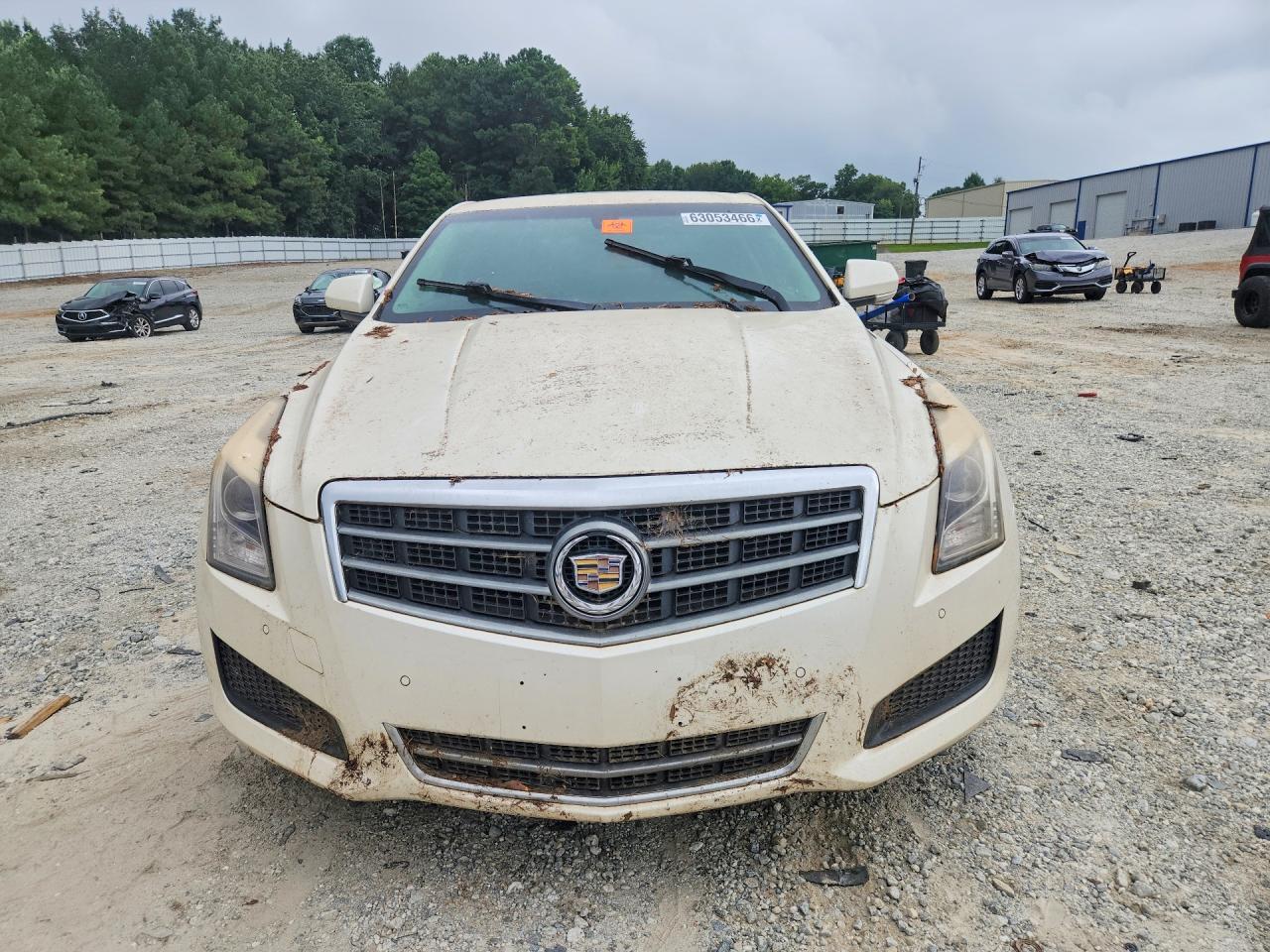 2014 Cadillac Ats Luxury White vin: 1G6AH5RX6E0176717