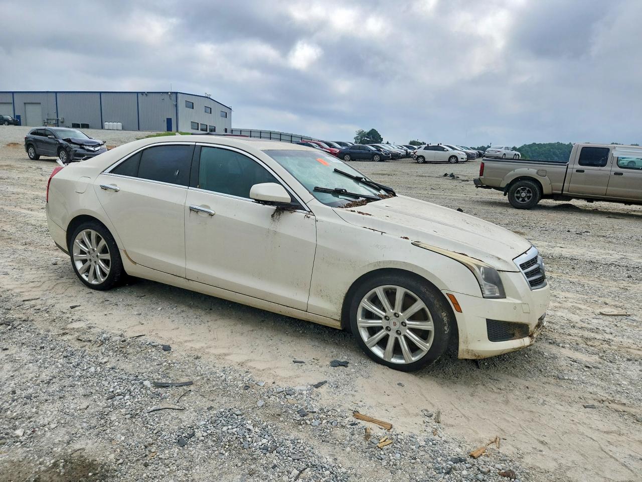 2014 Cadillac Ats Luxury White vin: 1G6AH5RX6E0176717
