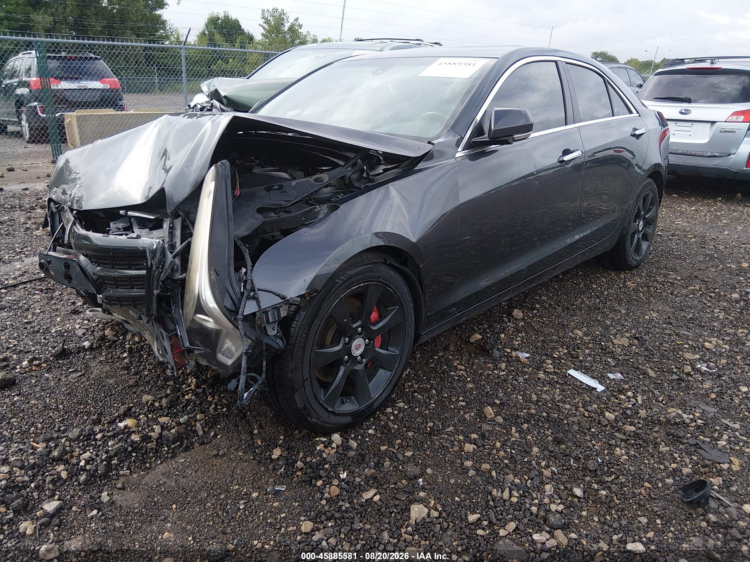 2014 Cadillac Ats Luxury Black vin: 1G6AH5RX7E0114078
