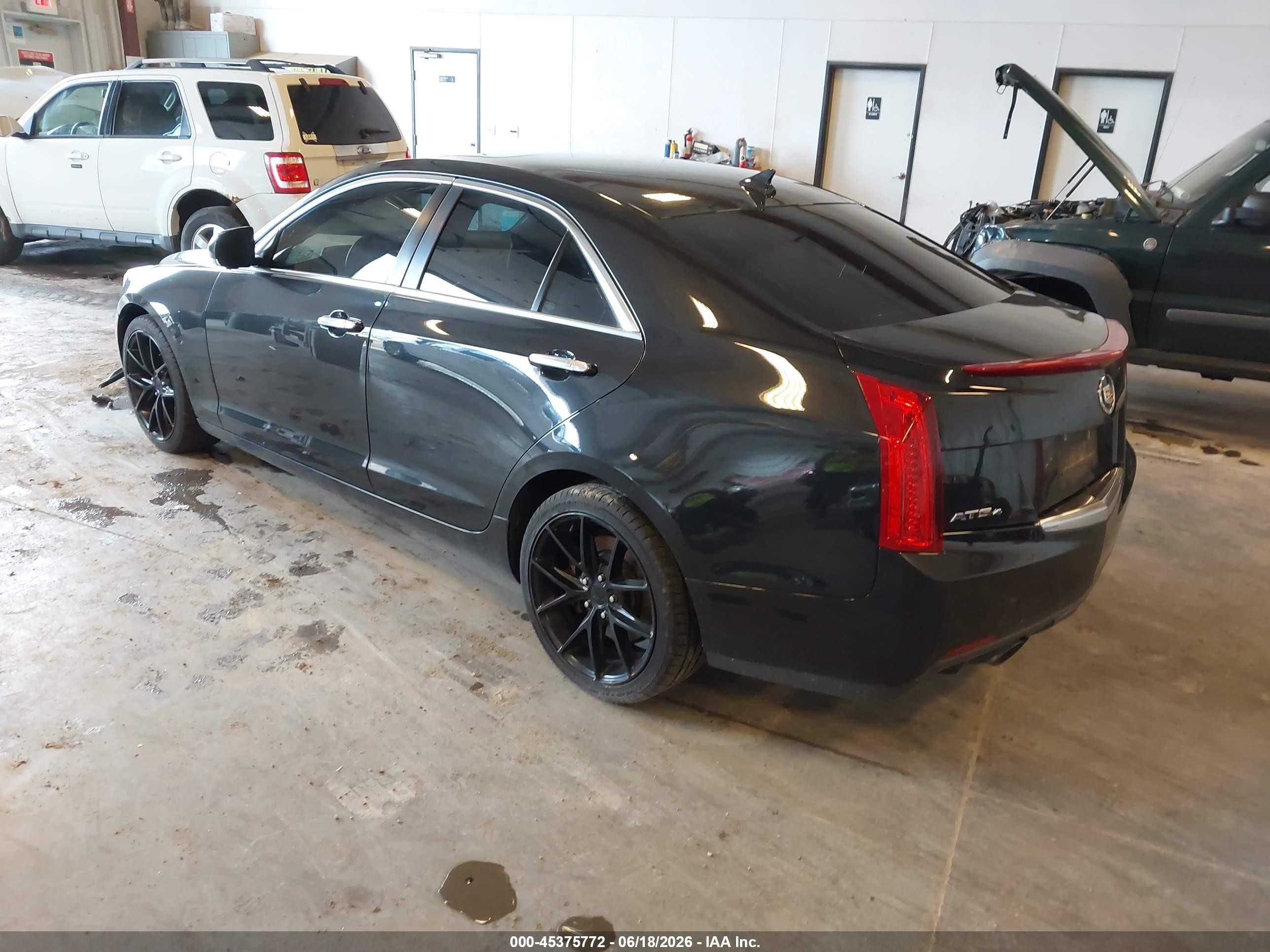 2014 Cadillac Ats Luxury Black vin: 1G6AH5RX7E0176936