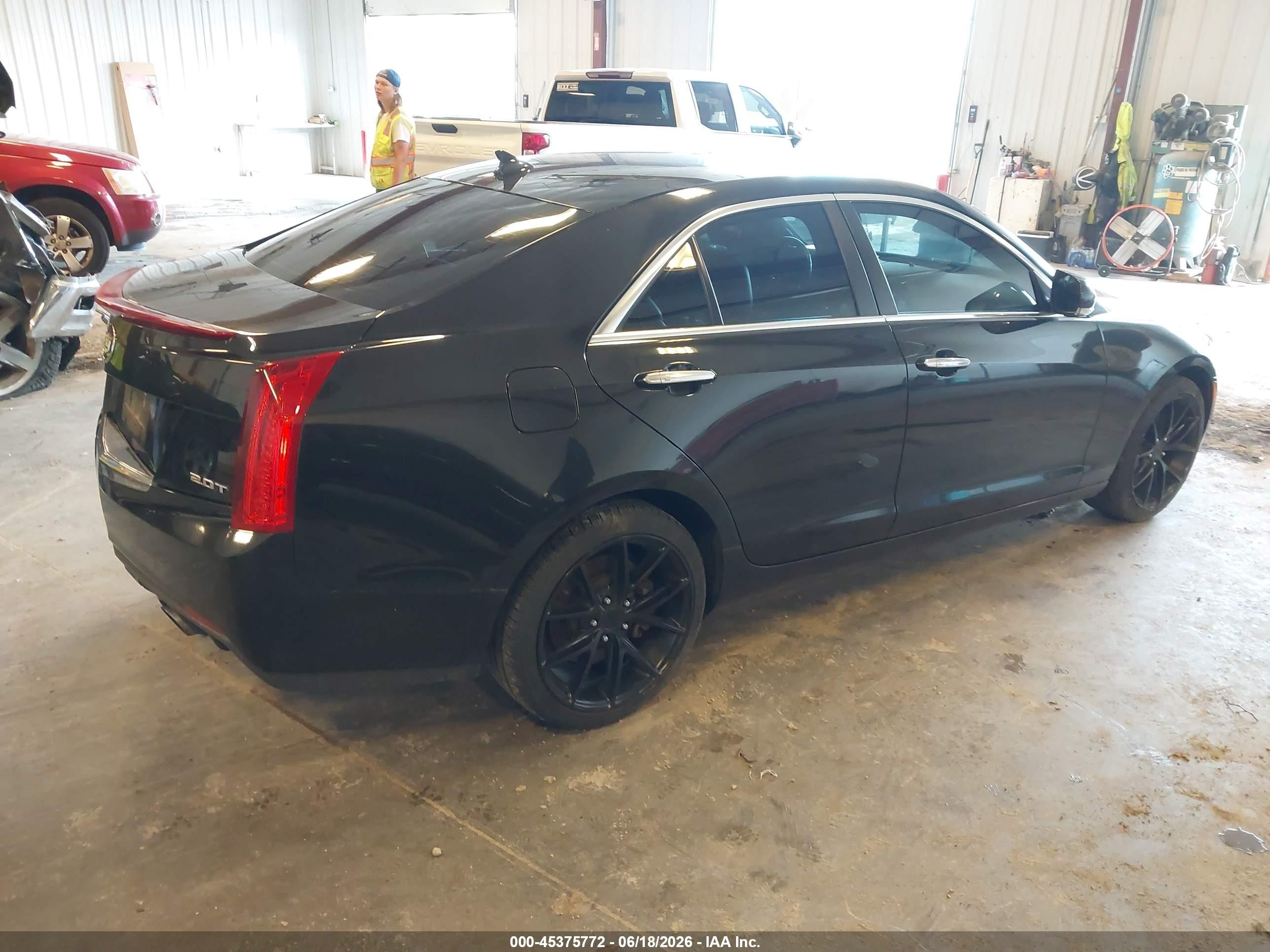 2014 Cadillac Ats Luxury Black vin: 1G6AH5RX7E0176936