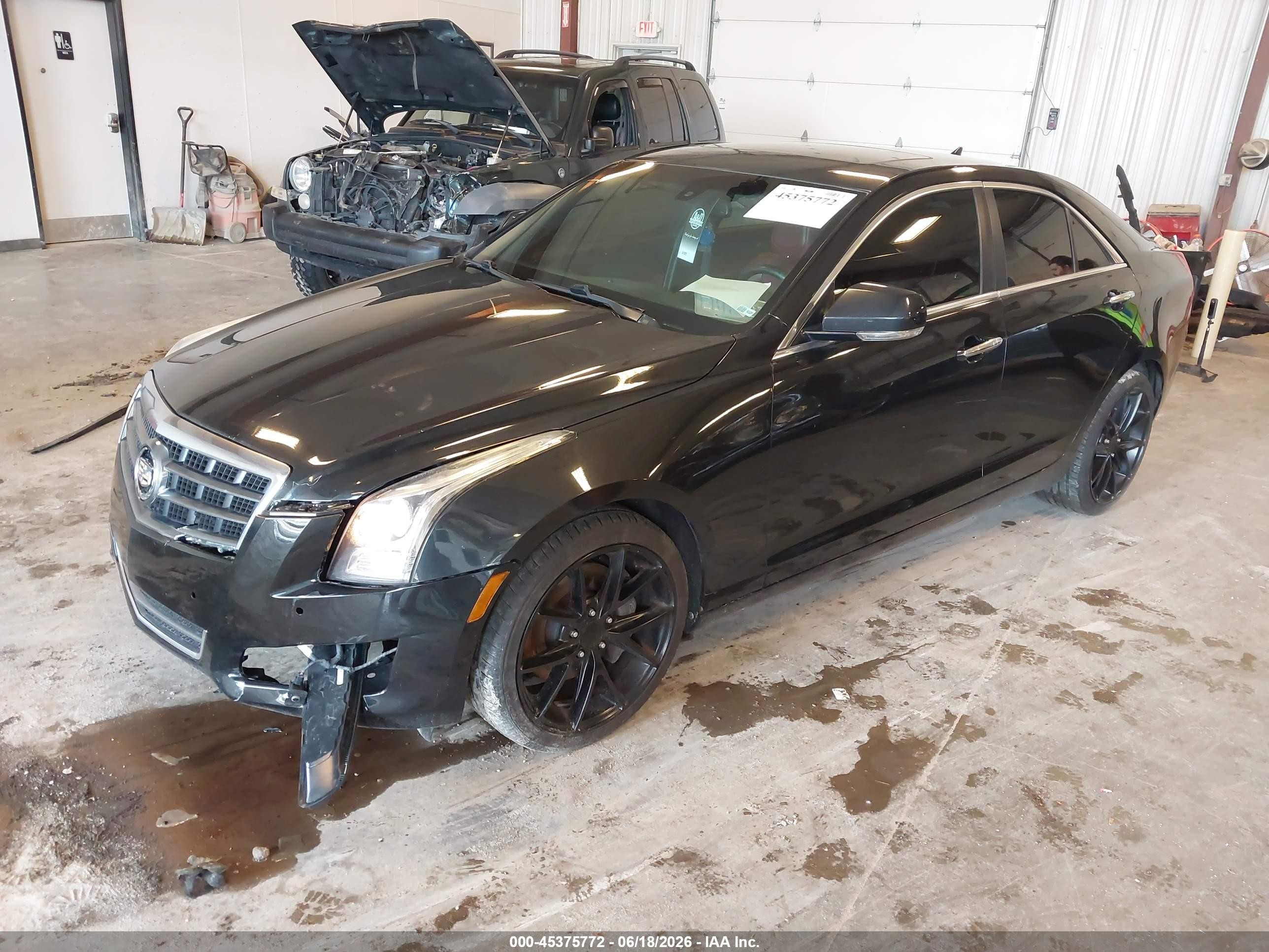 2014 Cadillac Ats Luxury Black vin: 1G6AH5RX7E0176936