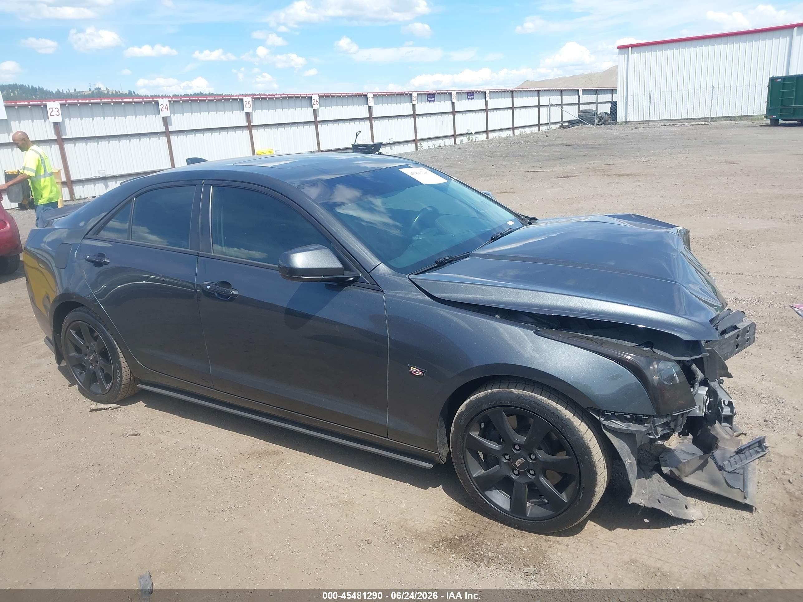 2015 Cadillac Ats Luxury Gray vin: 1G6AH5RX7F0102174