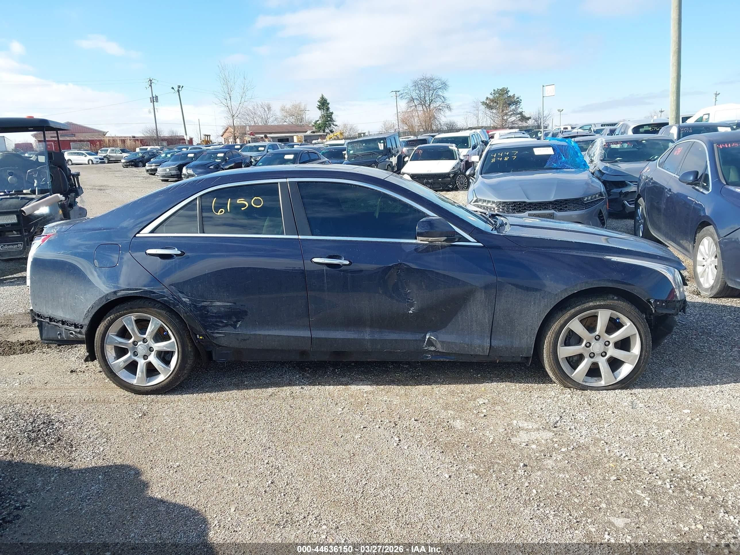 2015 Cadillac Ats Luxury Blue vin: 1G6AH5RX7F0129780