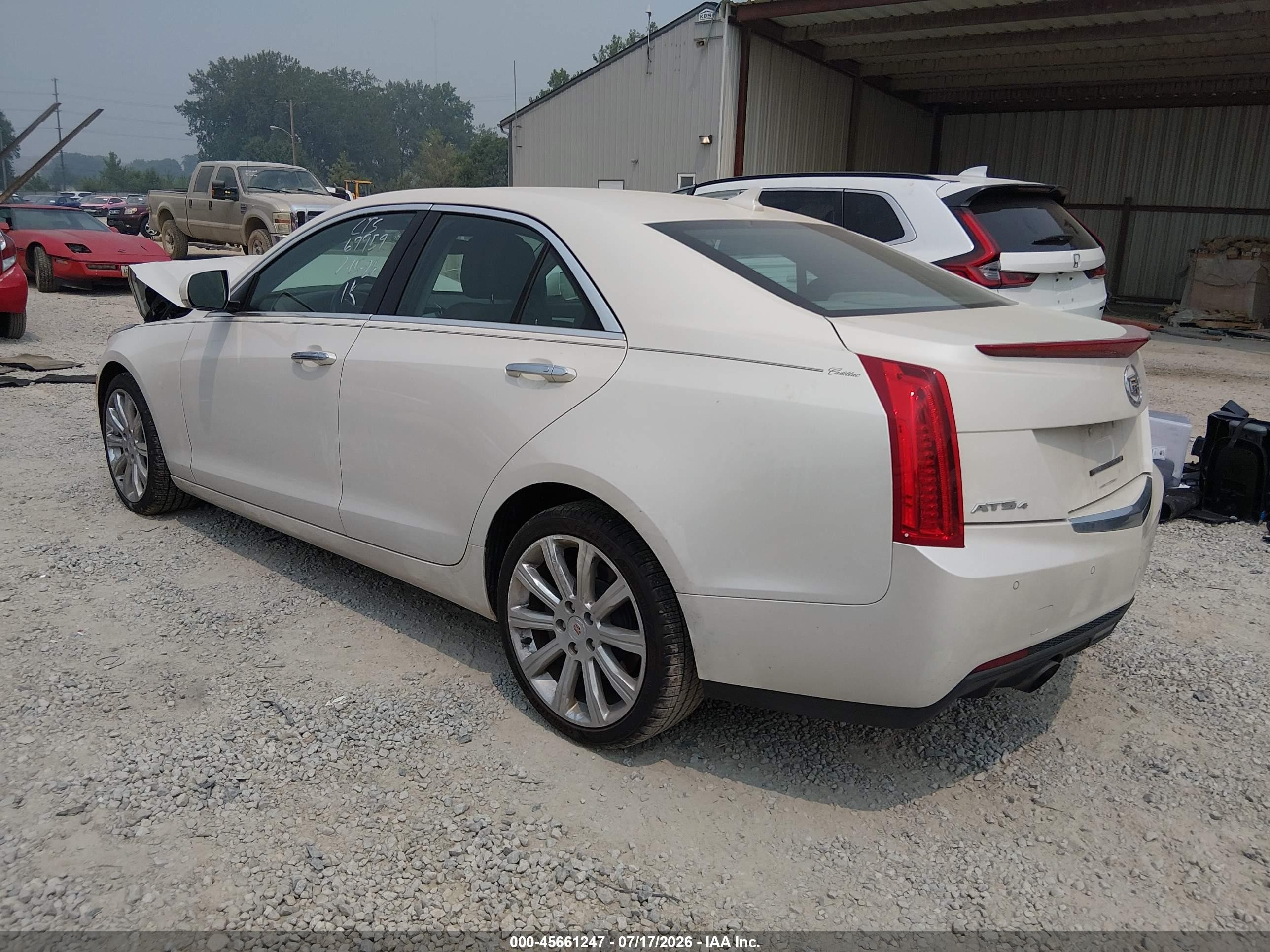 2014 Cadillac Ats Luxury White vin: 1G6AH5RX8E0186231