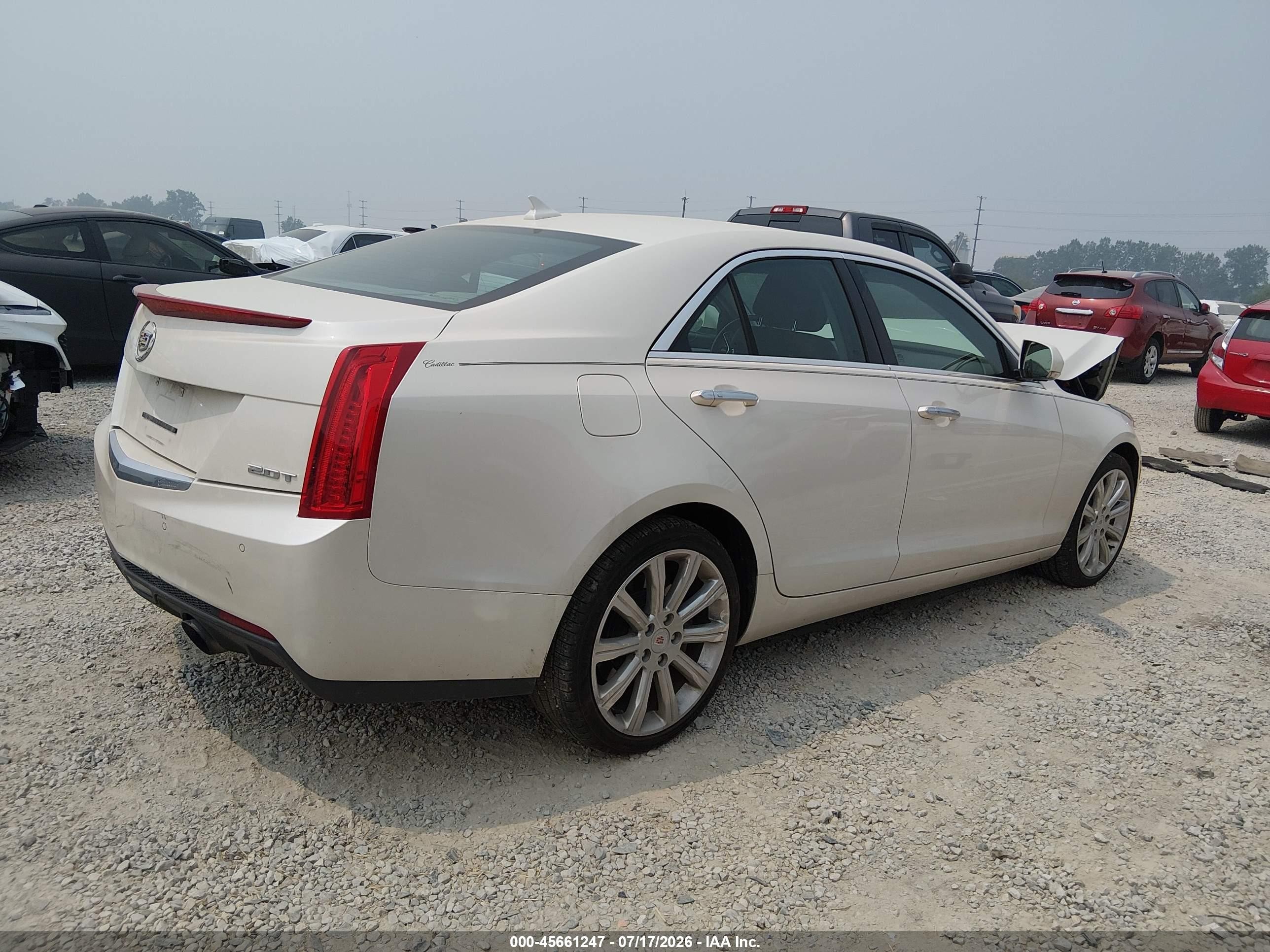 2014 Cadillac Ats Luxury White vin: 1G6AH5RX8E0186231
