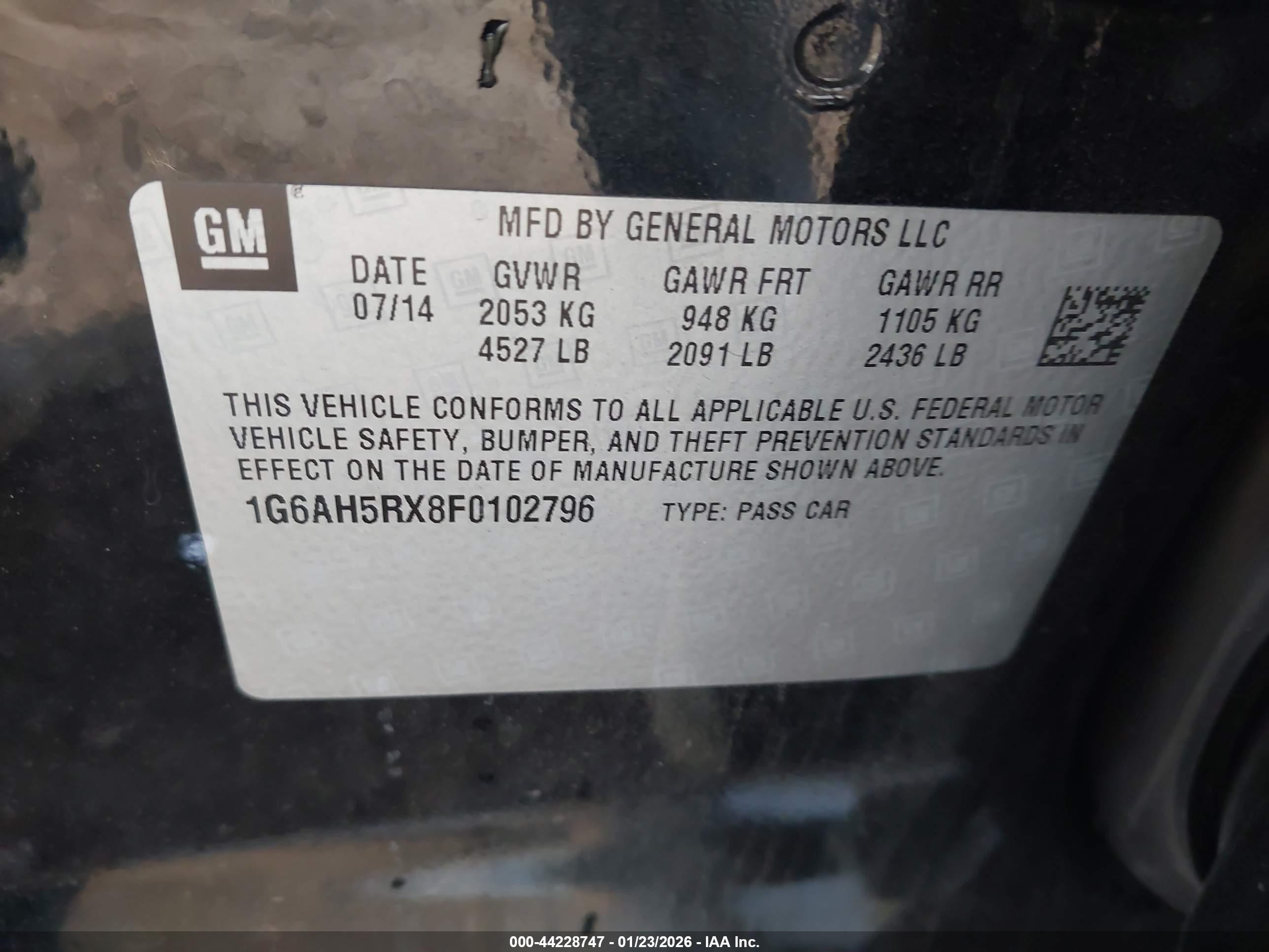 2015 Cadillac Ats Luxury Черный vin: 1G6AH5RX8F0102796
