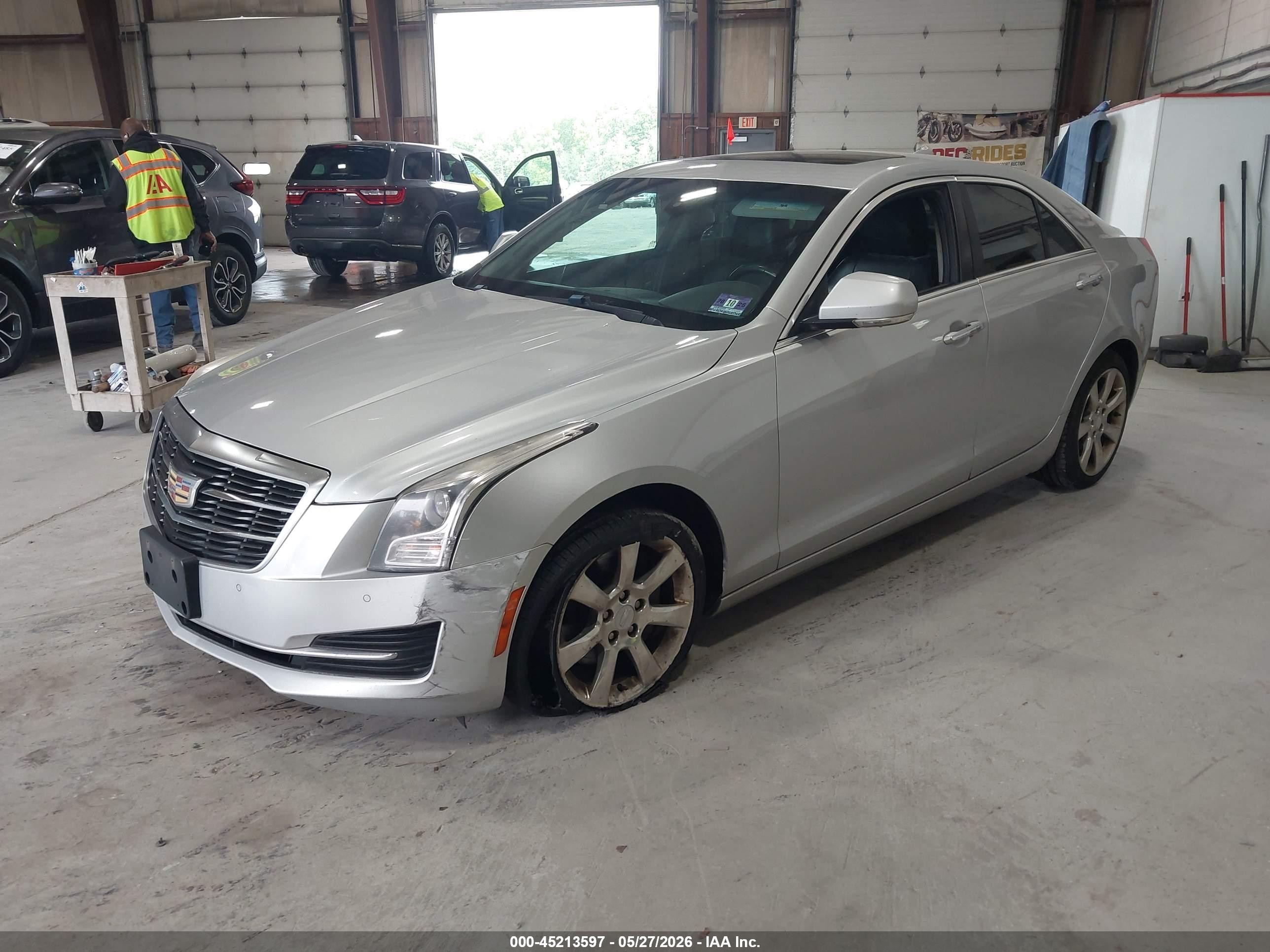2016 Cadillac Ats Luxury Collection Silver vin: 1G6AH5RX8G0194915