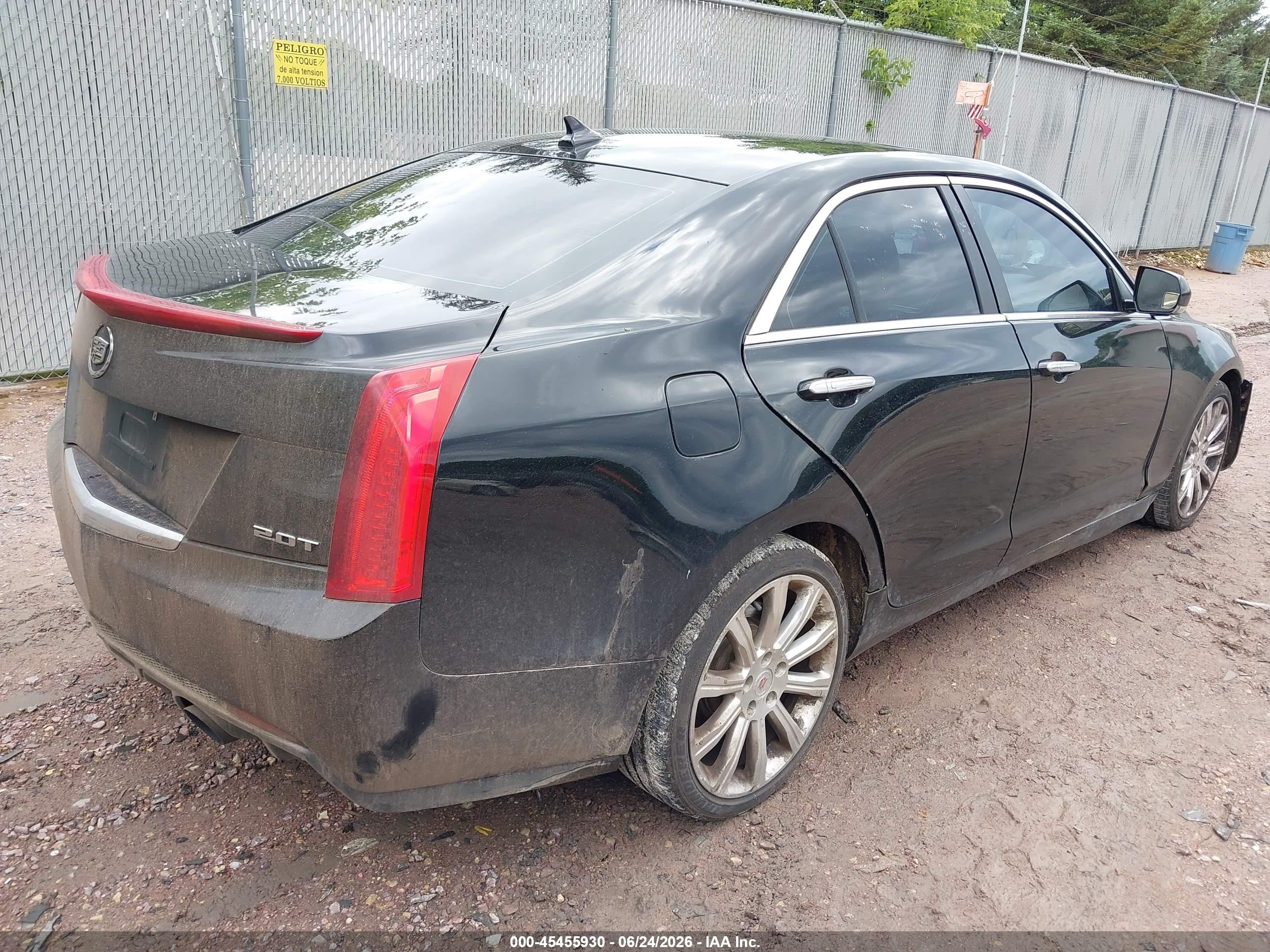 2014 Cadillac Ats Luxury Черный vin: 1G6AH5RX9E0160480
