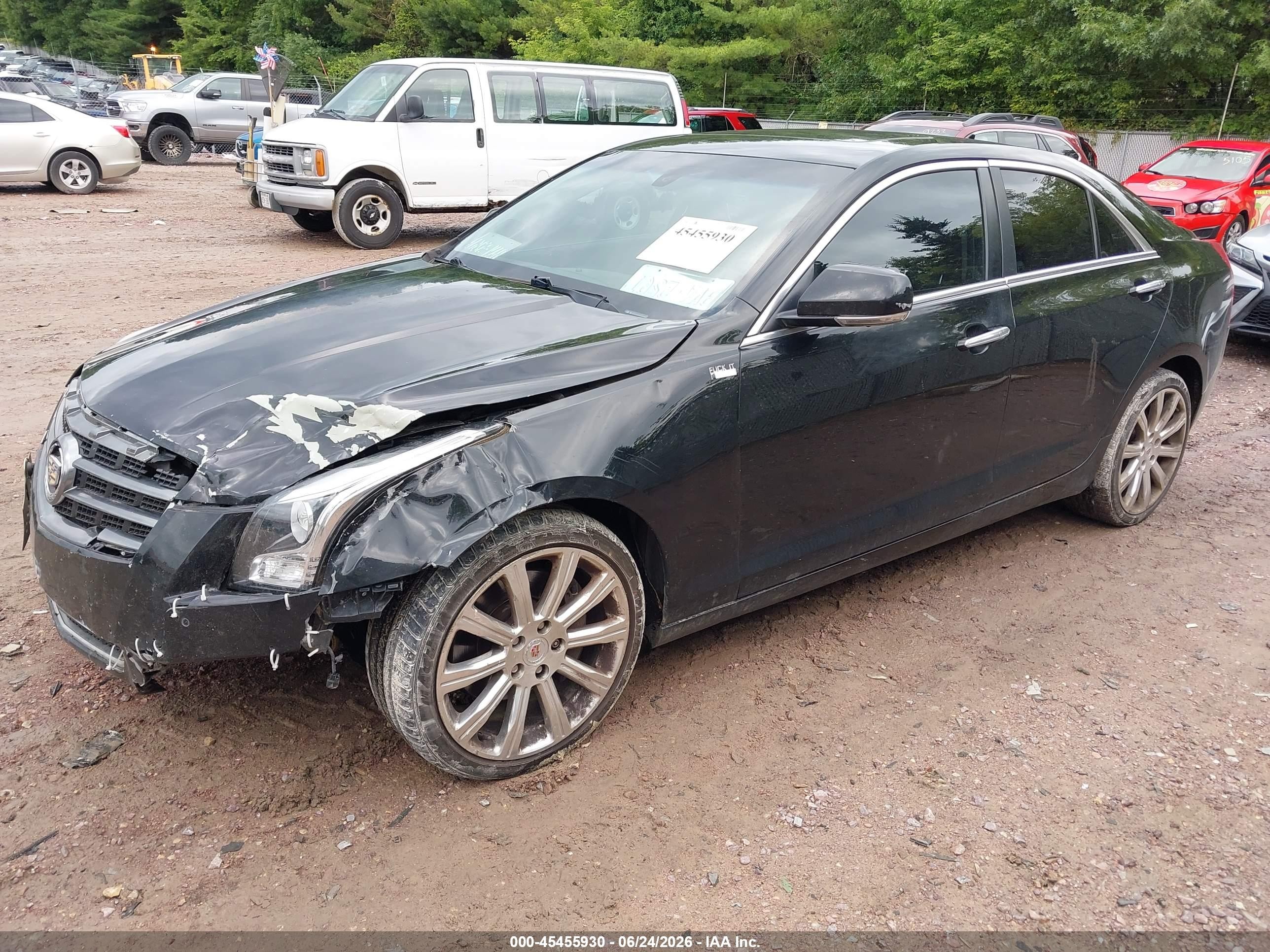 2014 Cadillac Ats Luxury Черный vin: 1G6AH5RX9E0160480