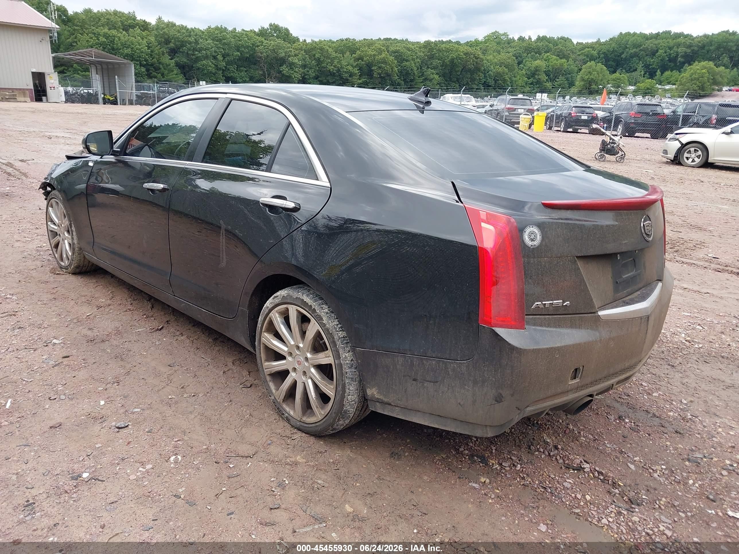 2014 Cadillac Ats Luxury Черный vin: 1G6AH5RX9E0160480