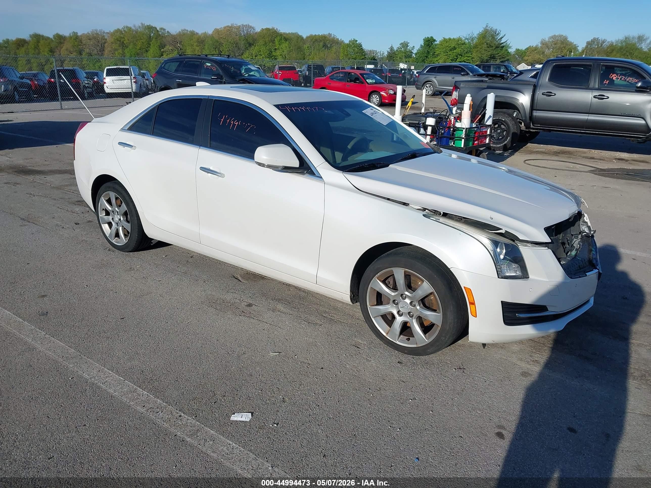 2015 Cadillac Ats Luxury White vin: 1G6AH5RX9F0106517