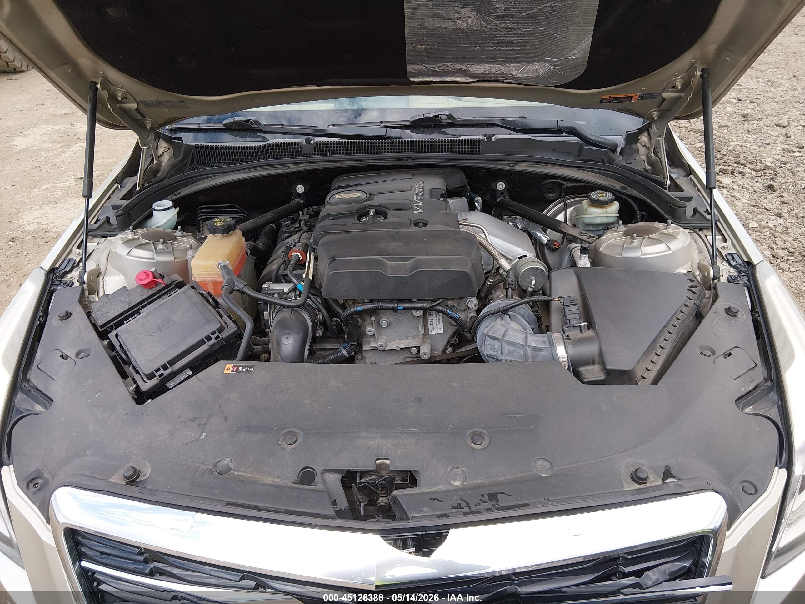 2015 Cadillac Ats Luxury Beige vin: 1G6AH5RXXF0112701
