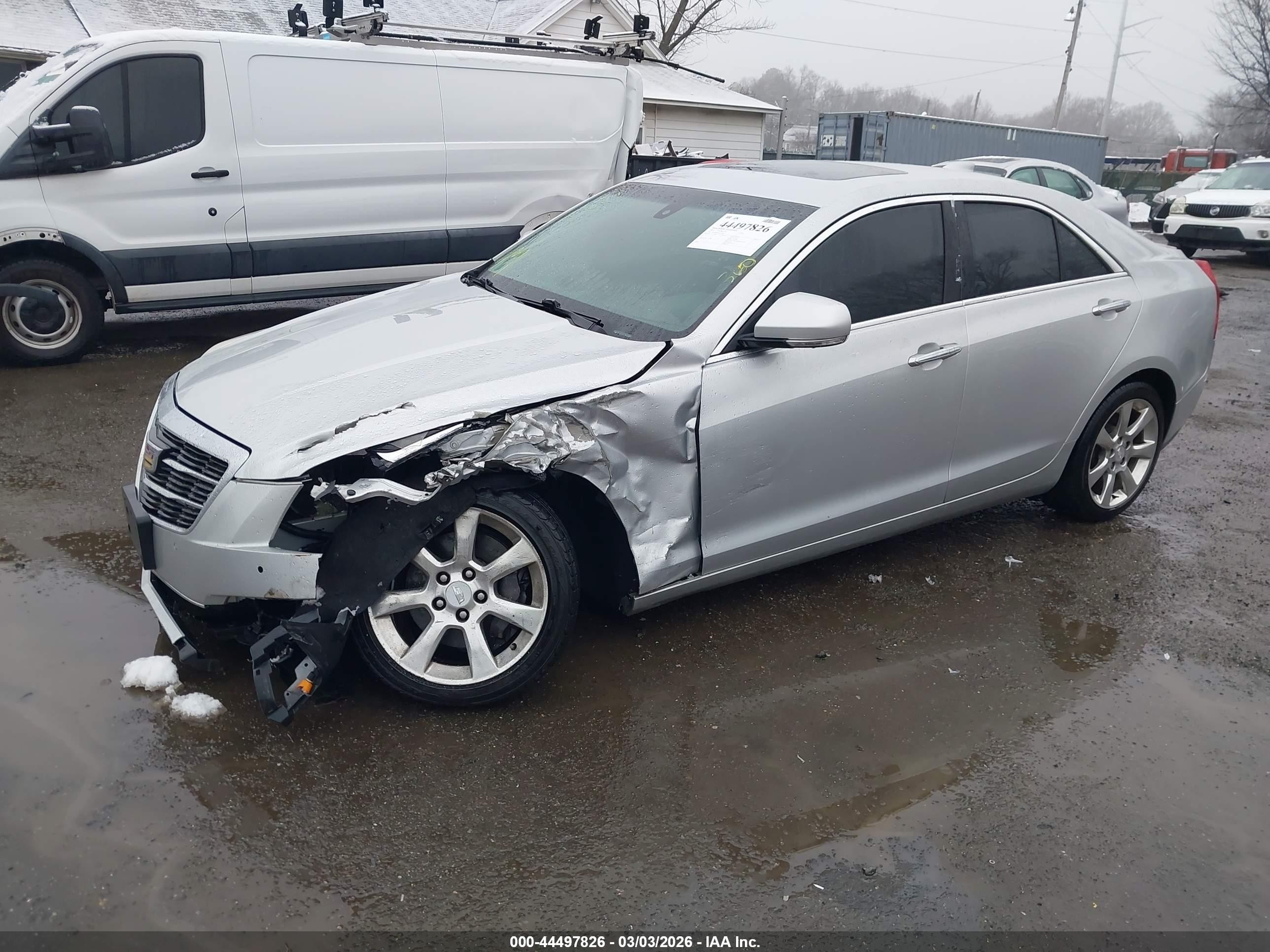 2015 Cadillac Ats Luxury Silver vin: 1G6AH5RXXF0143432