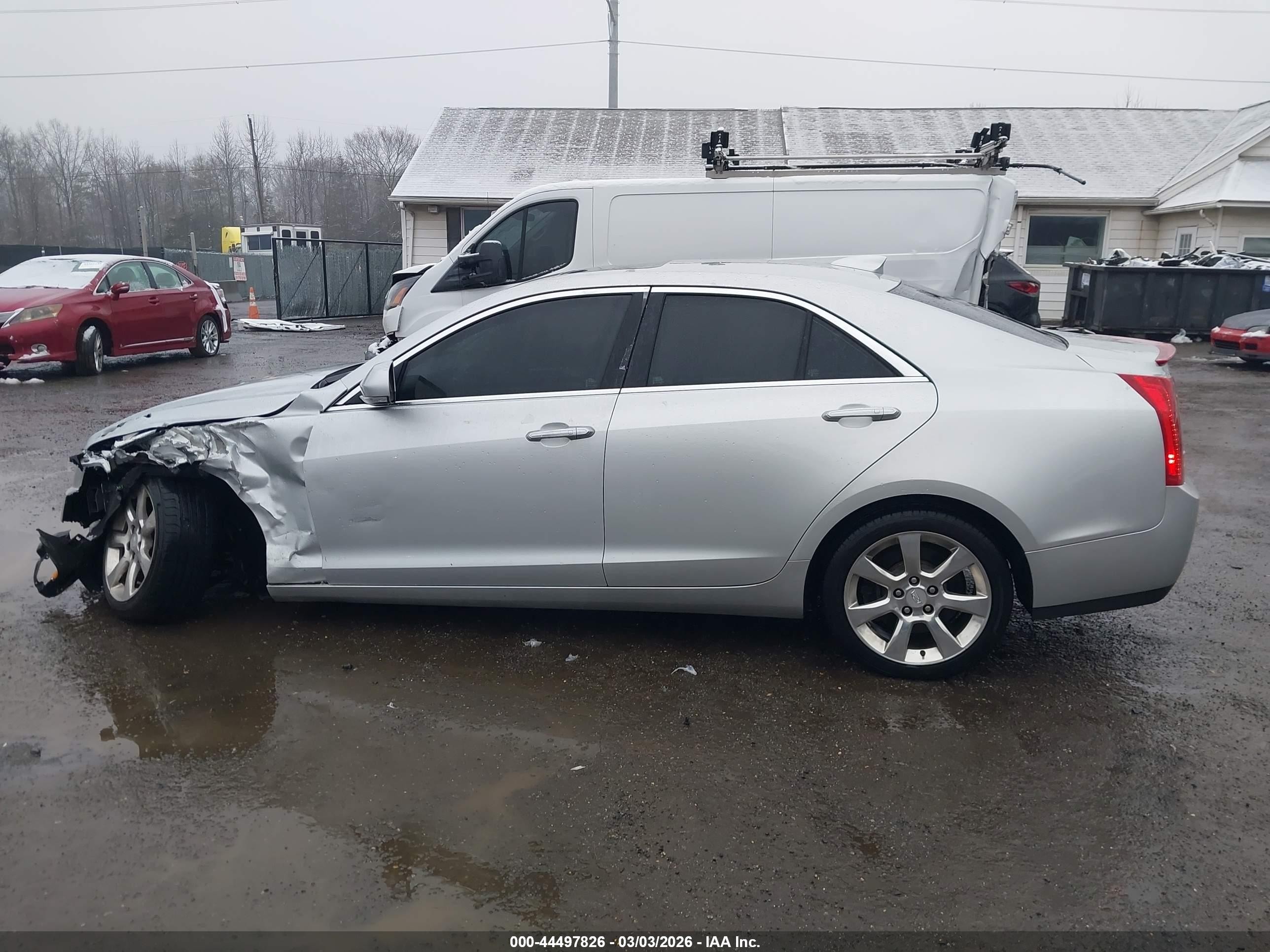 2015 Cadillac Ats Luxury Silver vin: 1G6AH5RXXF0143432